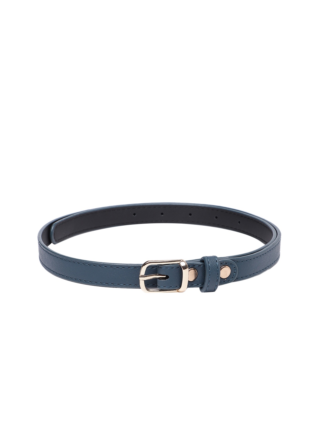 

Baggit Women Solid PU Slim Belt, Blue