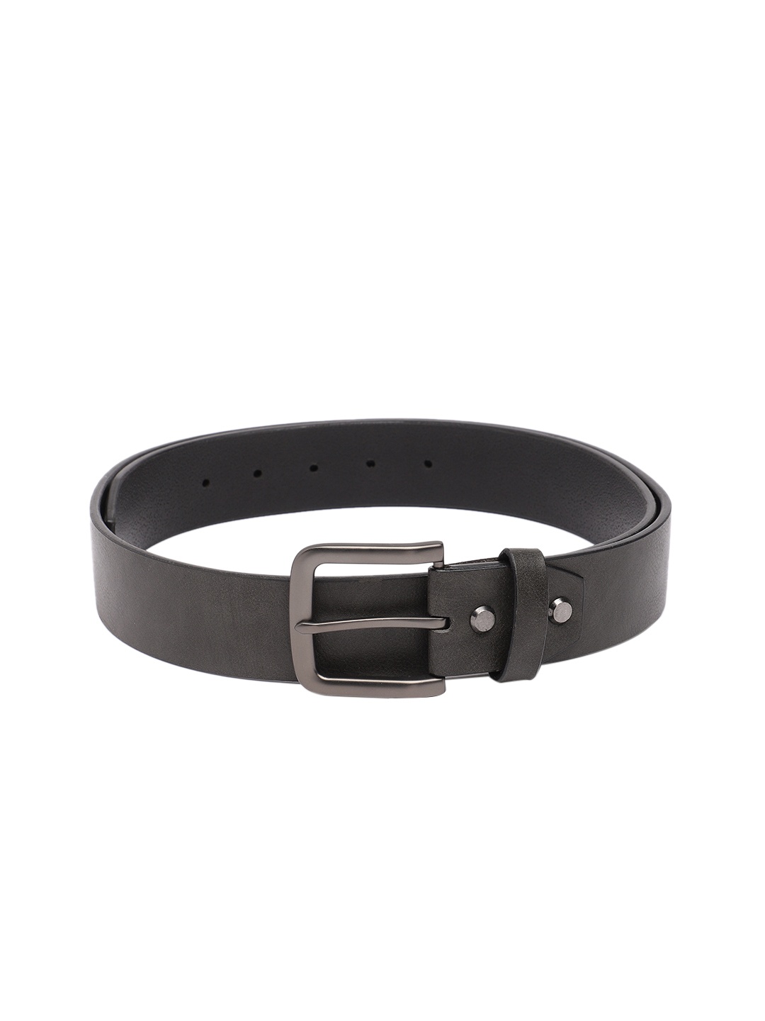 

Baggit Men Solid PU Wide Belt, Grey