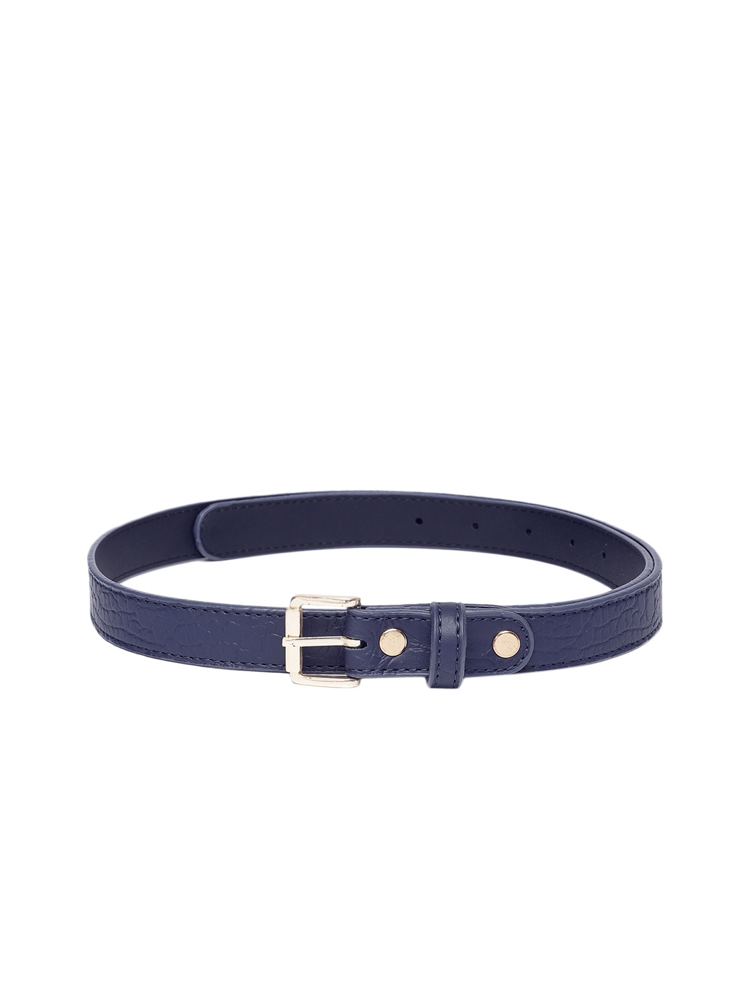

Baggit Women Textured Slim Belt, Navy blue
