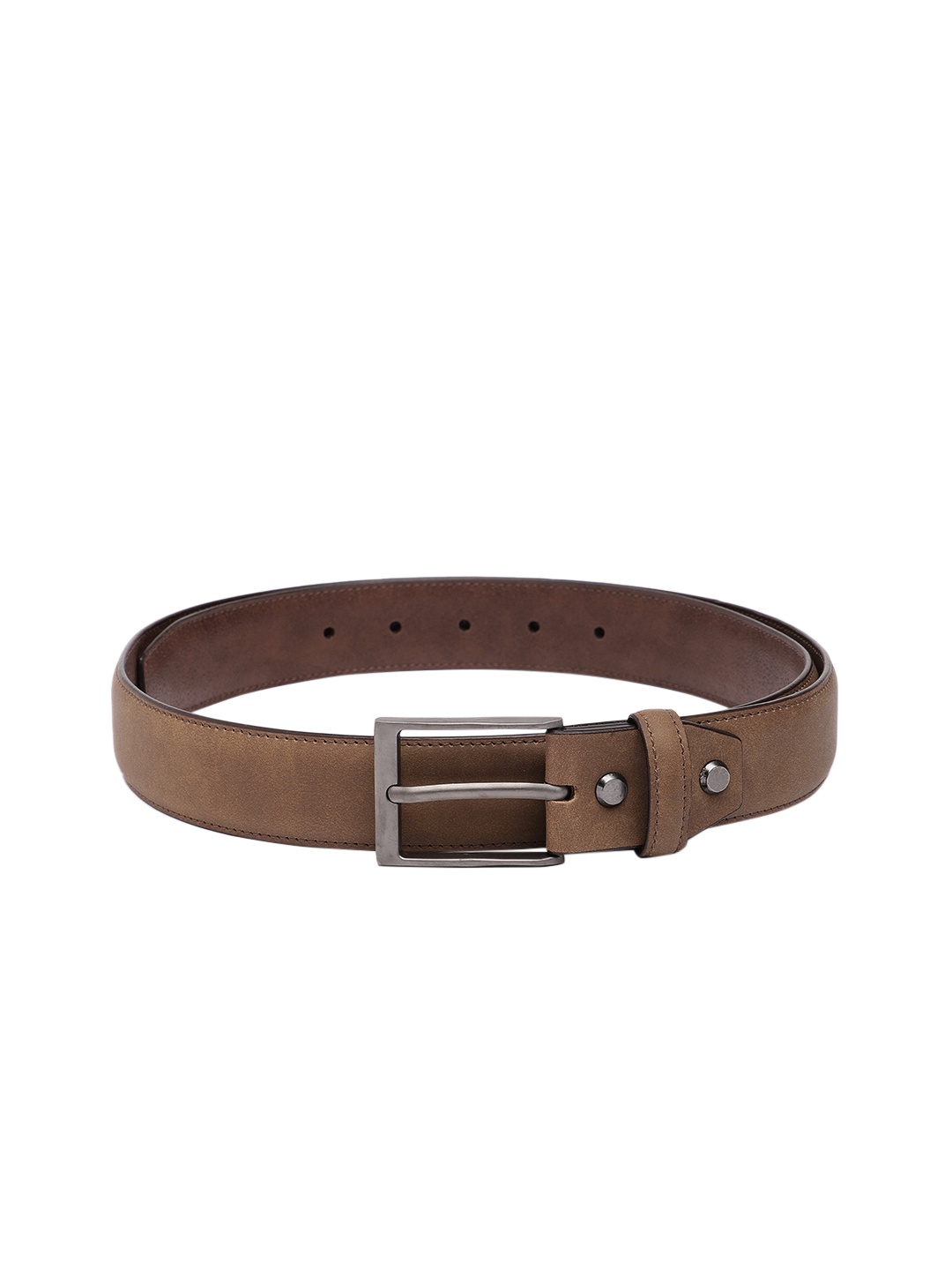 

Baggit Men Solid PU Wide Belt, Camel brown