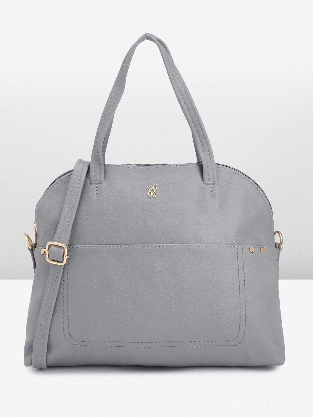 

Baggit Solid Structured Handheld Bag, Blue