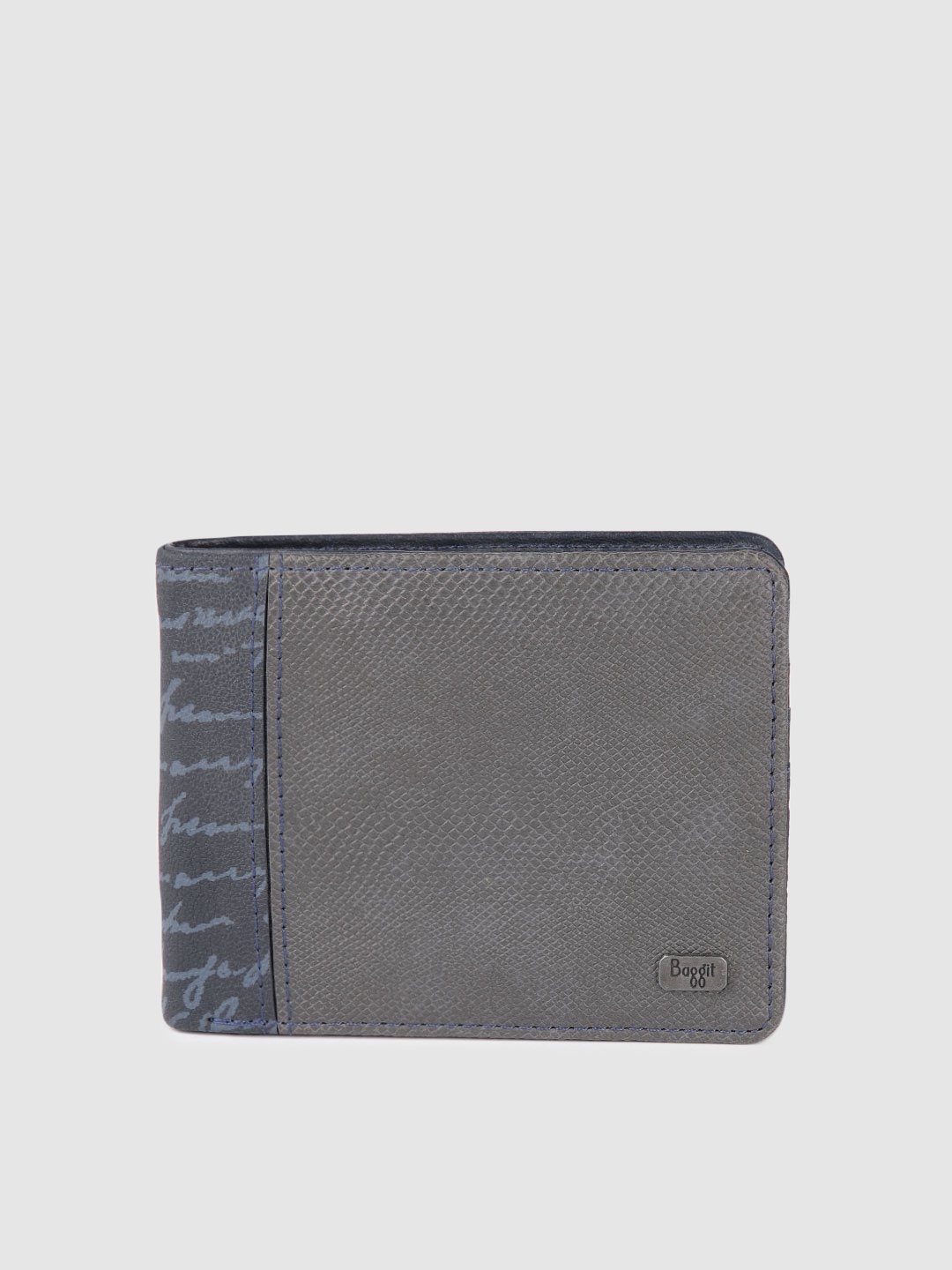 

Baggit Men Two Fold Wallet, Grey