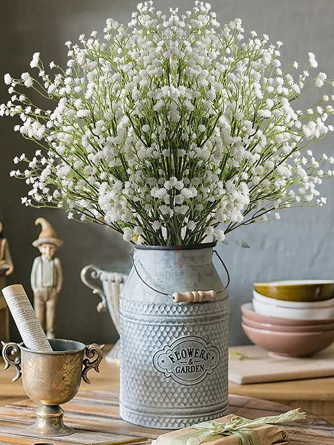 

Art Street White & Green Artificial Gypsophila Flowers