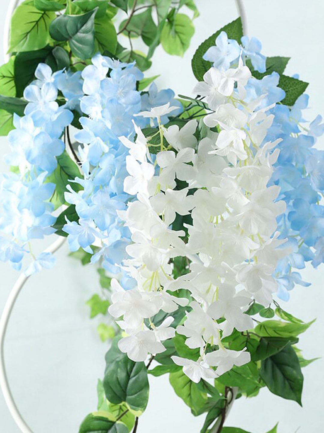 

Art Street White 4 Pieces Wisteria Vine Hanging Flower Without Pot