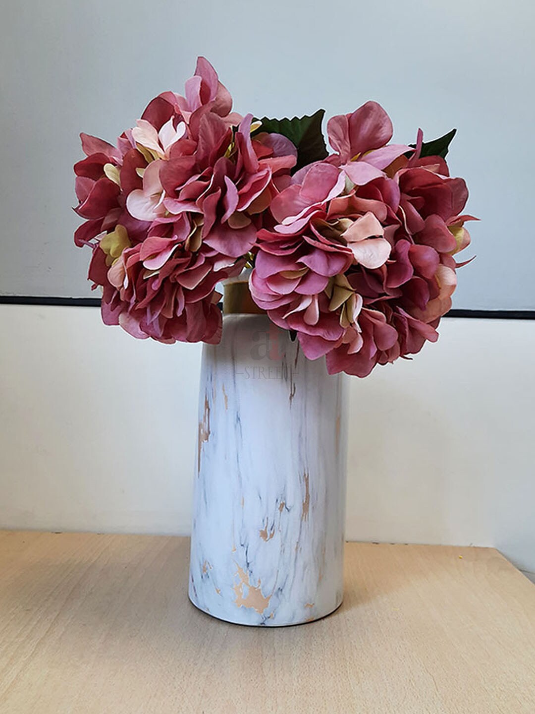 

Art Street Pink 2 Pieces Artificial Hydrangea Flowers
