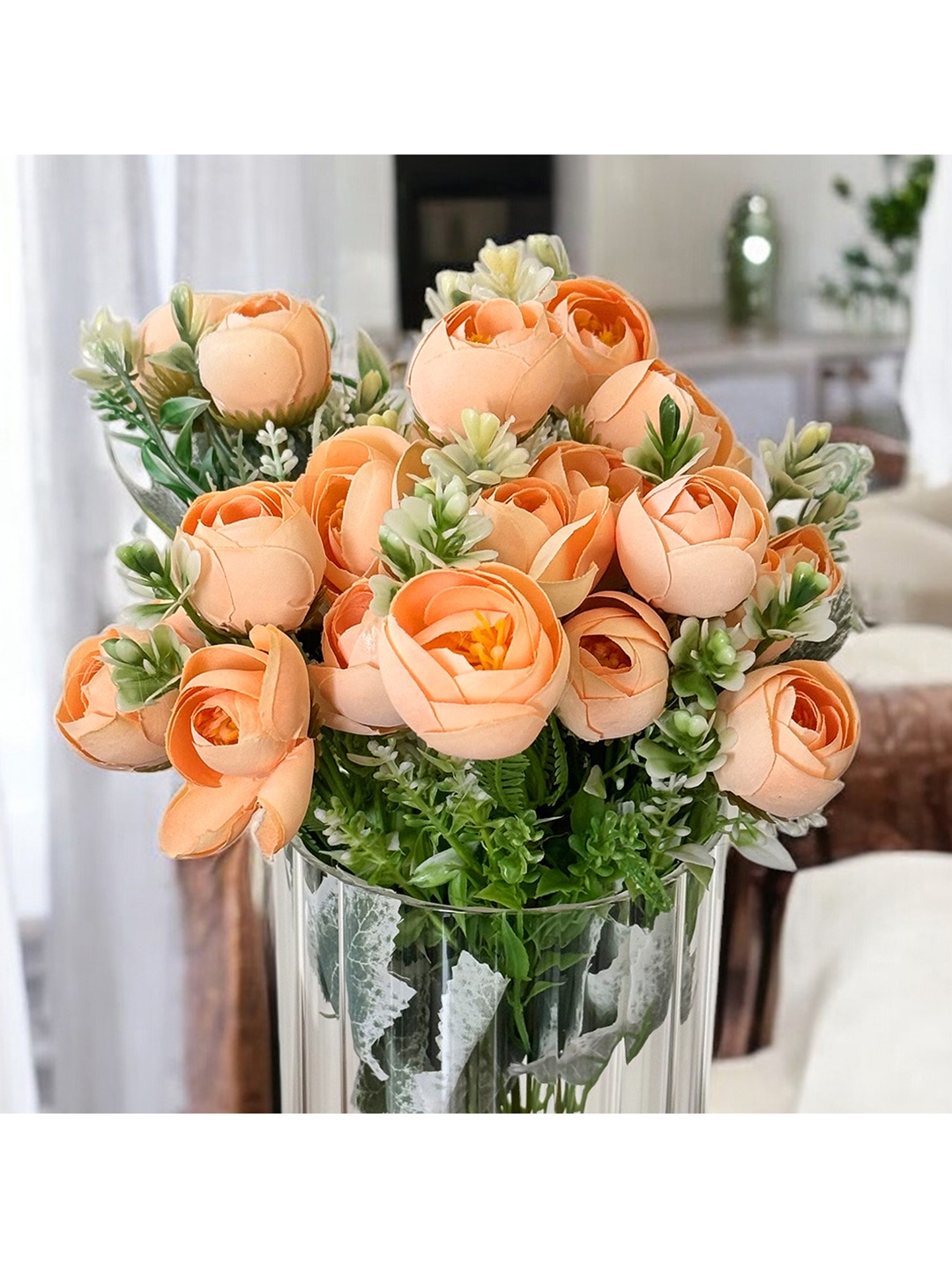 

Art Street Orange Colored Artificial Daisy Camel Flowers
