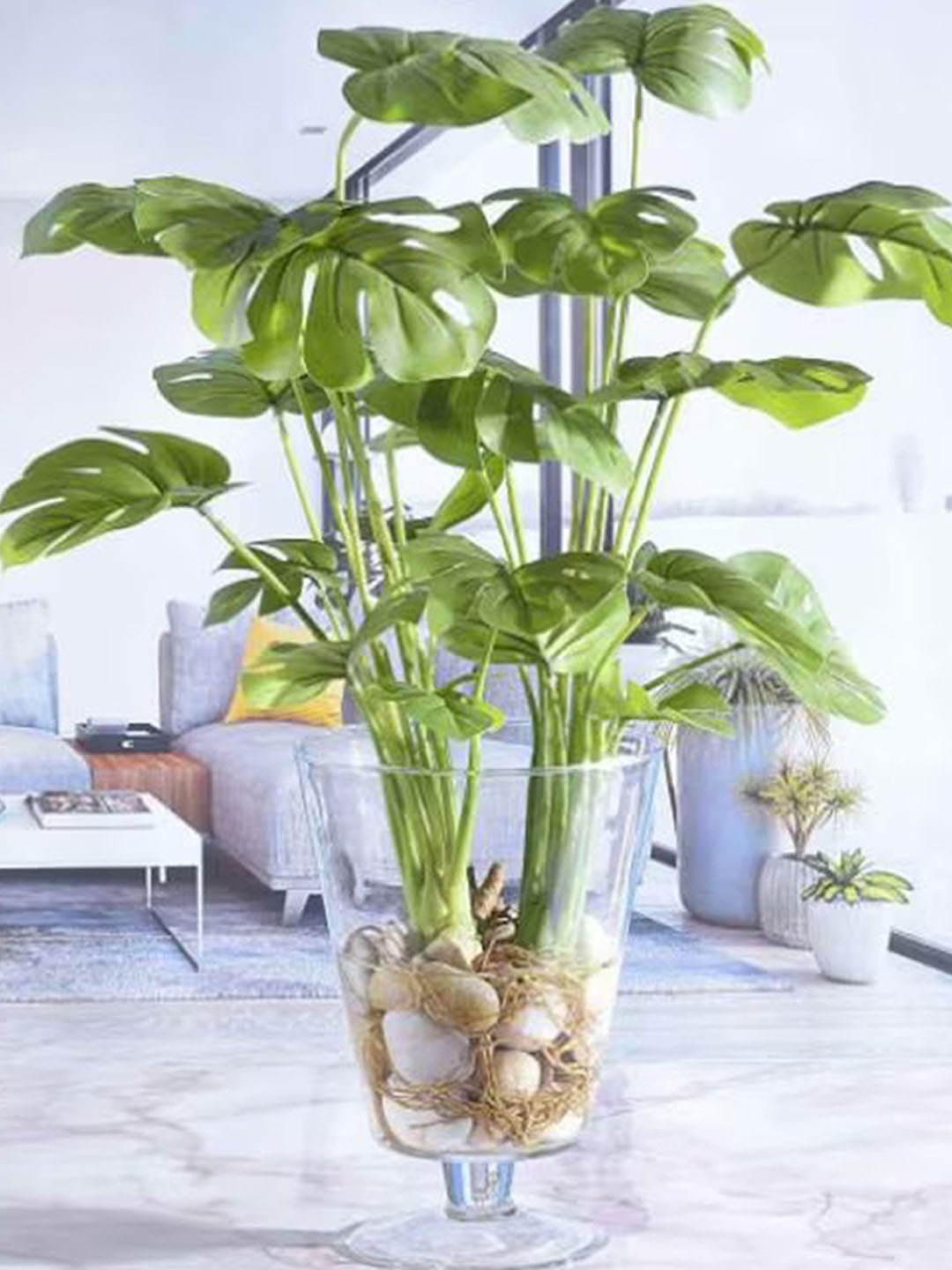 

Art Street Green 2 Pieces Artificial Monstera Plants