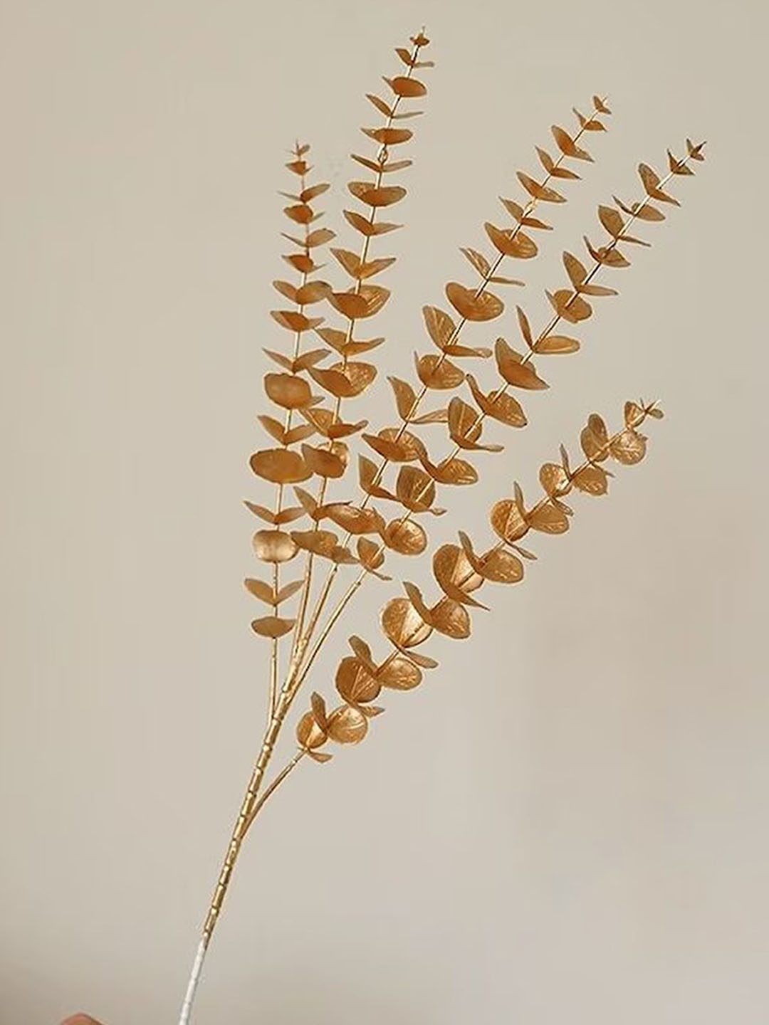 

Art Street Gold-Toned 2 Pieces Faux Eucalyptus Branches Stems Fall Decor Plants
