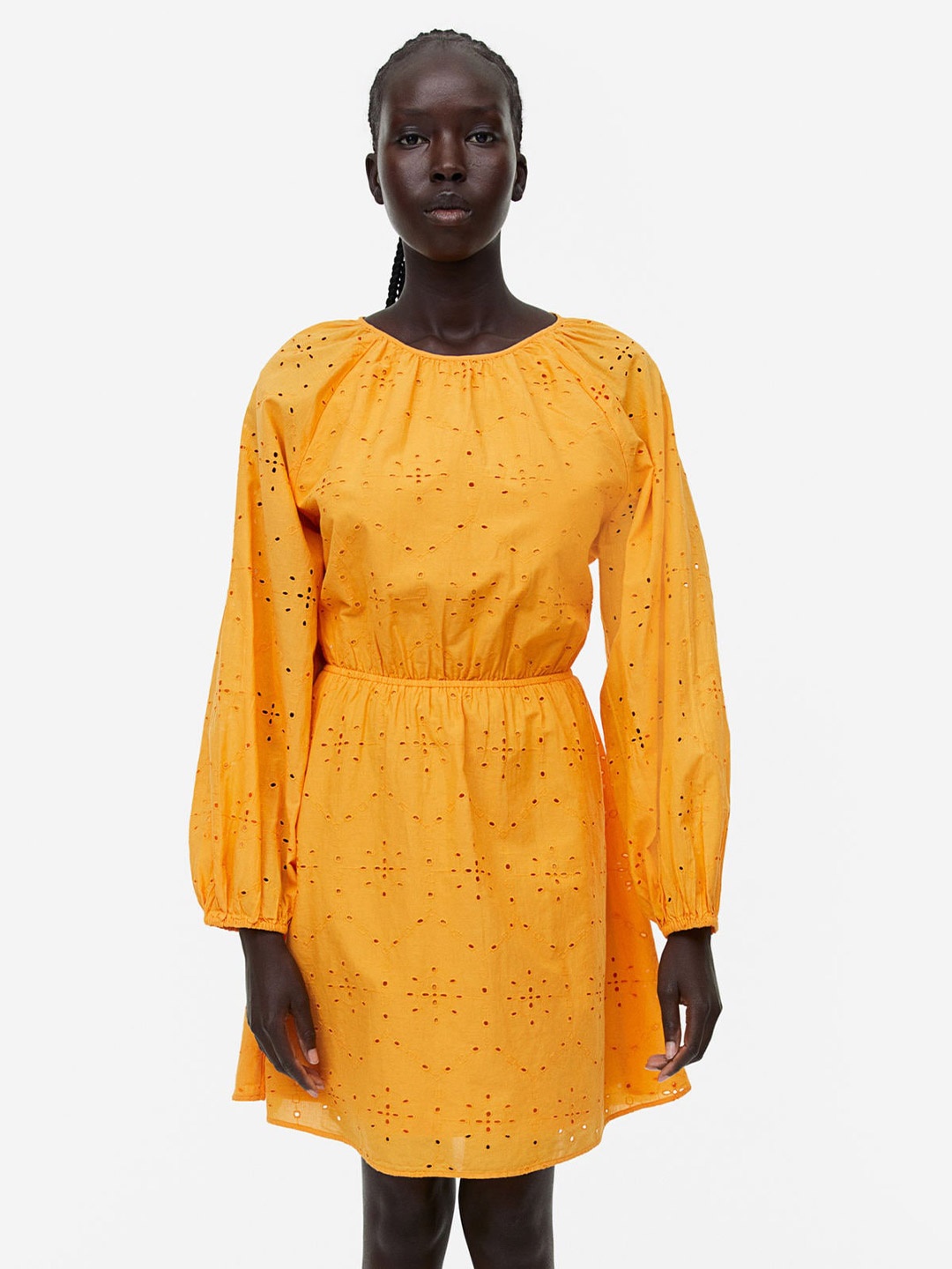 

H&M Broderie Anglaise Dress, Orange