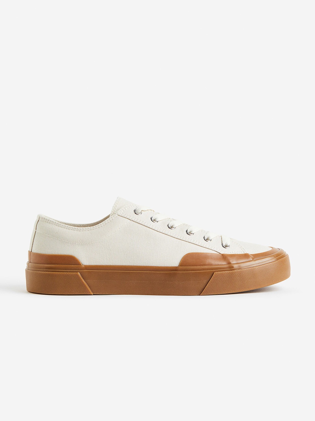 

H&M Men Canvas Trainers, Beige