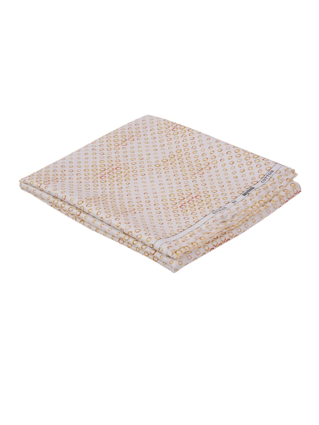 

Raymond Men Printed Cotton Shirt Clothing Fabric, Beige