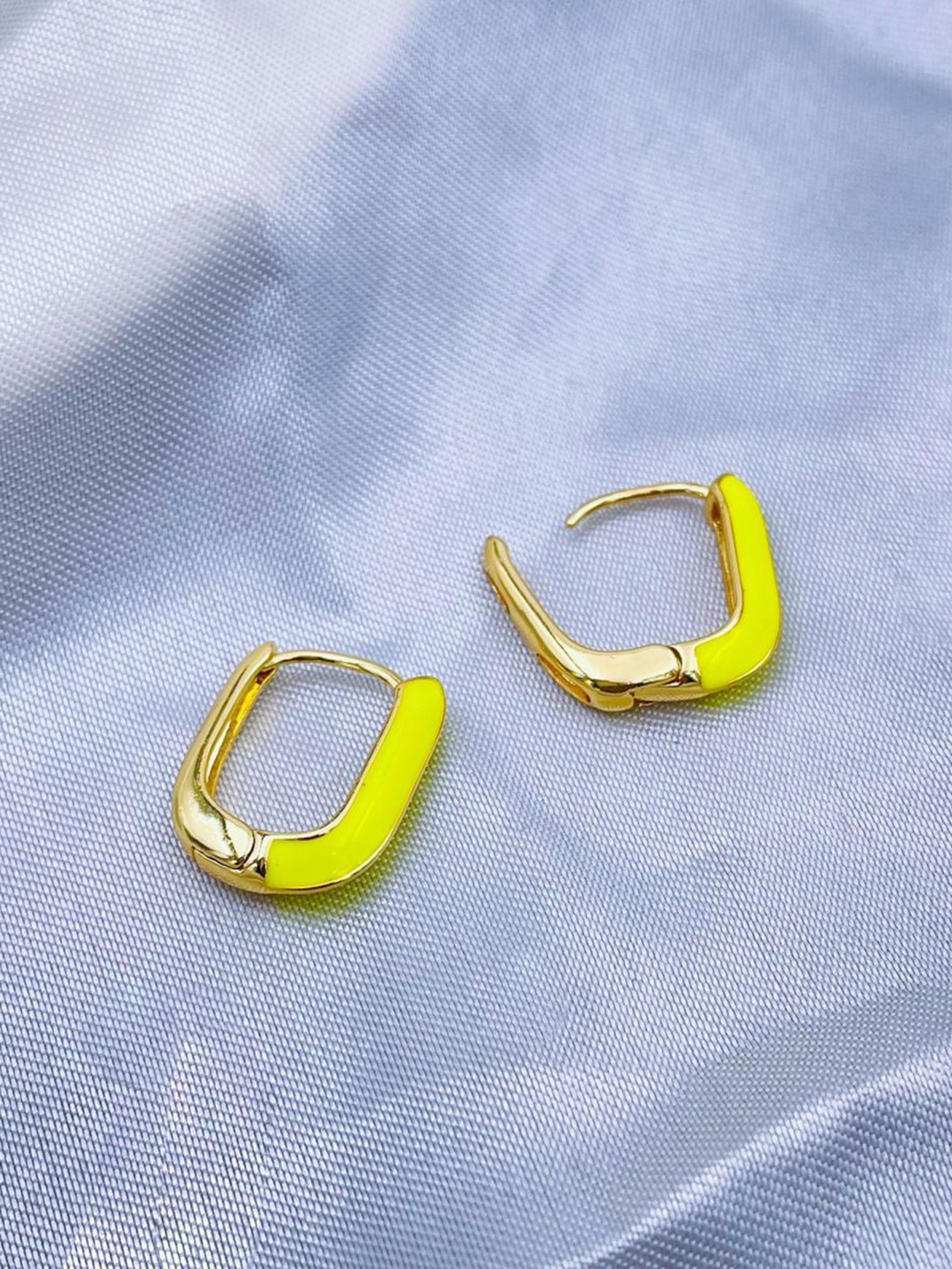 

ZIVOM 18K Gold-Plated Geometric Hoop Earrings