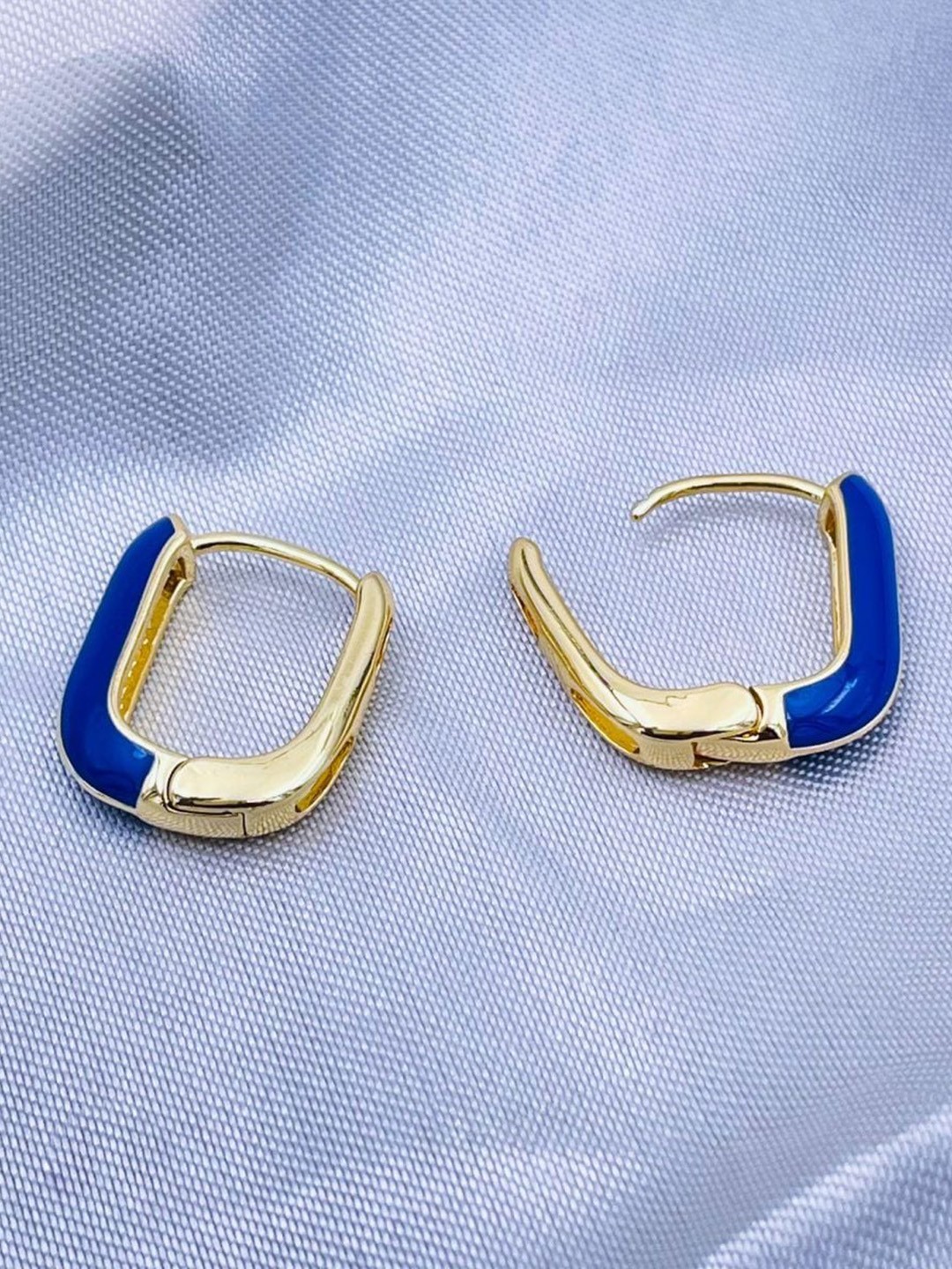 

ZIVOM 18K Gold-Plated Geometric Hoop Earrings