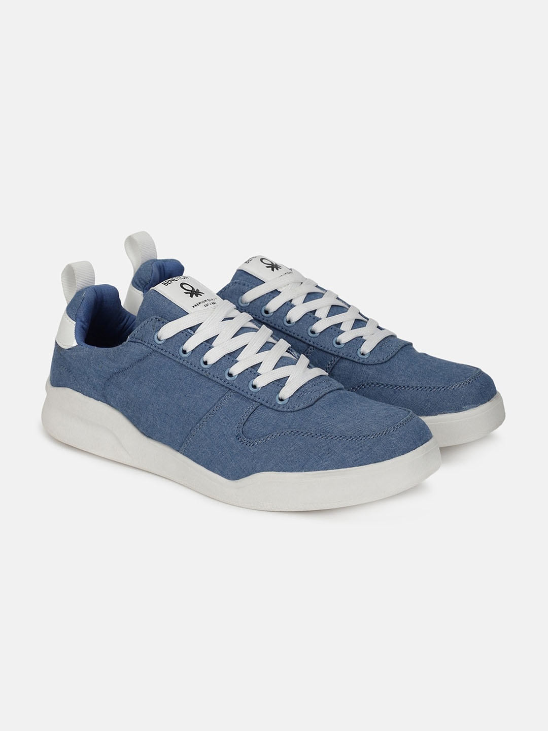 

United Colors of Benetton Men Canvas Lightweight Sneakers, Blue