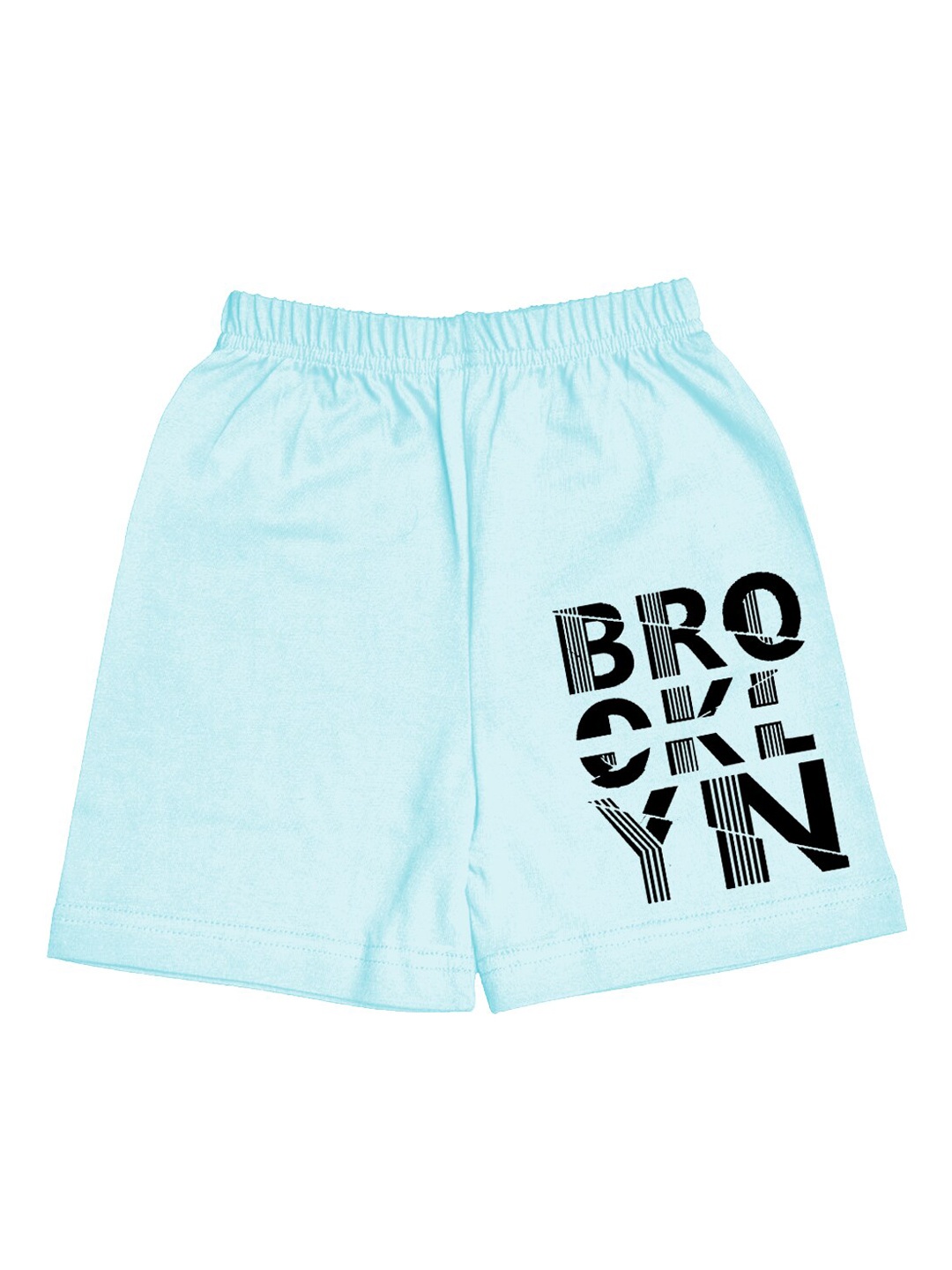

A.T.U.N. Boys Typography Printed Mid-Rise Cotton Shorts, Blue