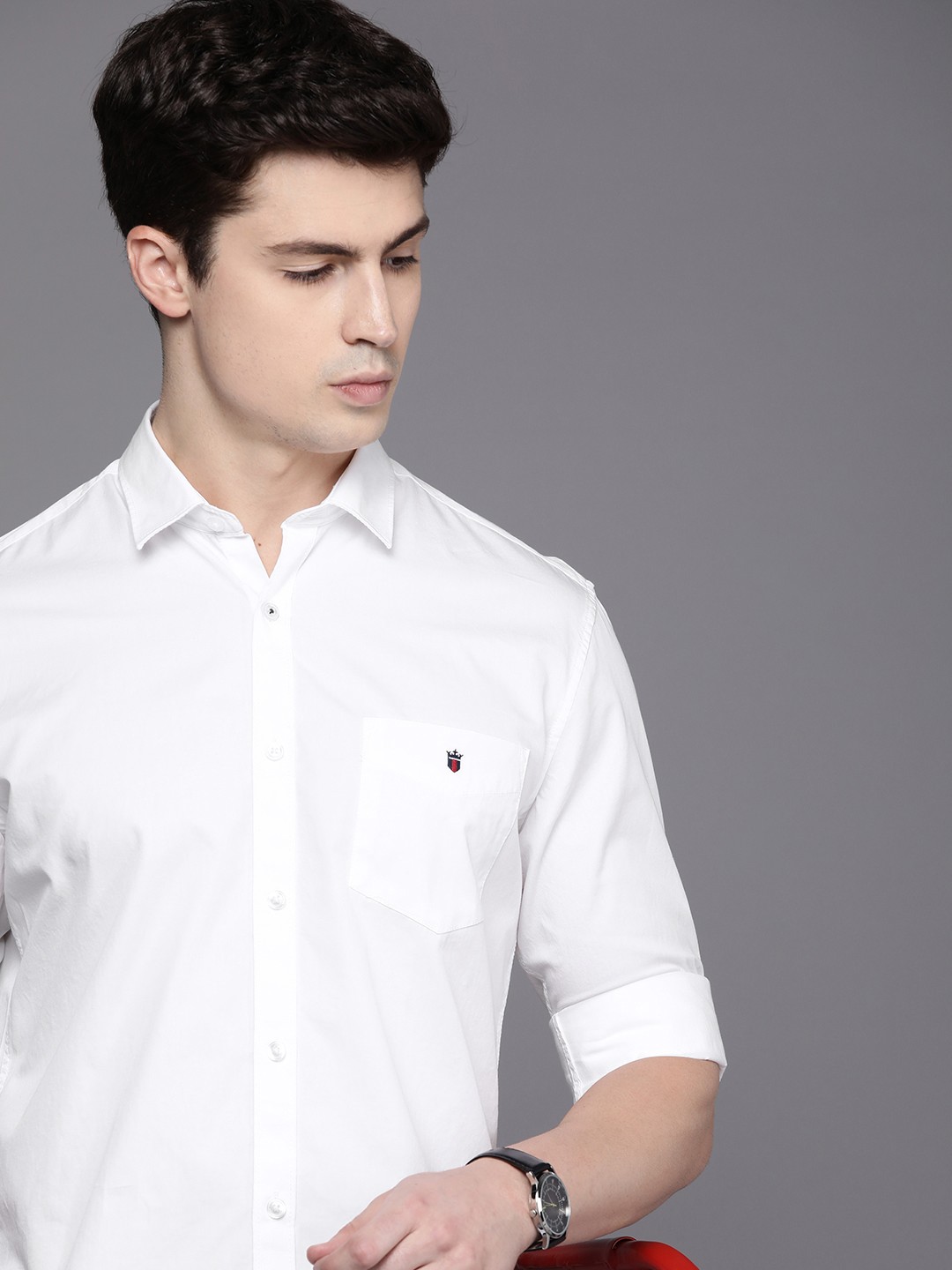 

Louis Philippe Sport Men Slim Fit Opaque Casual Shirt, White