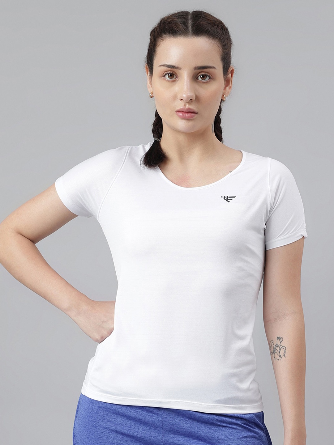 

Woods Round Neck Sports T-Shirt, White