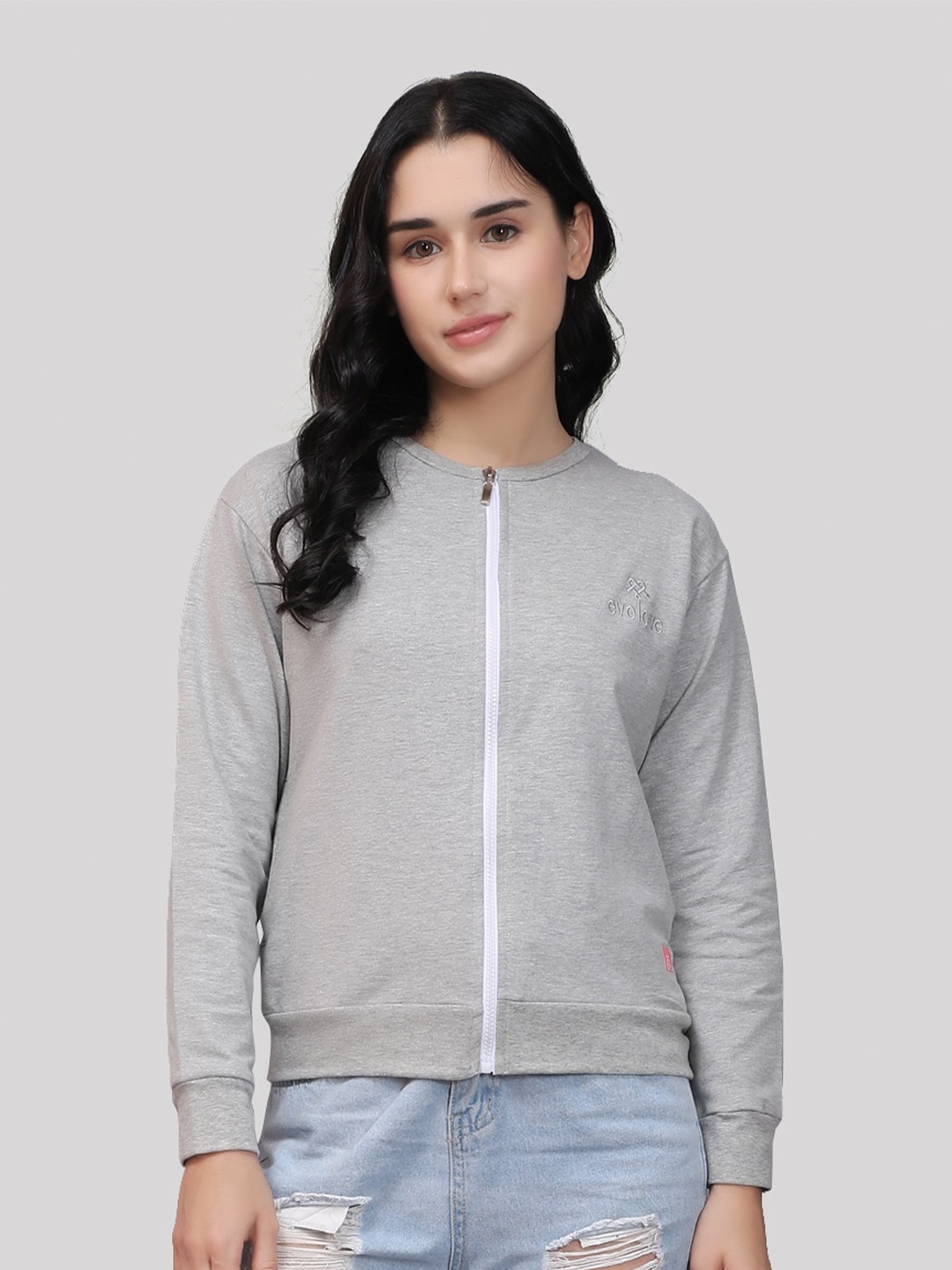 

evolove Round Neck Sweatshirt, Grey