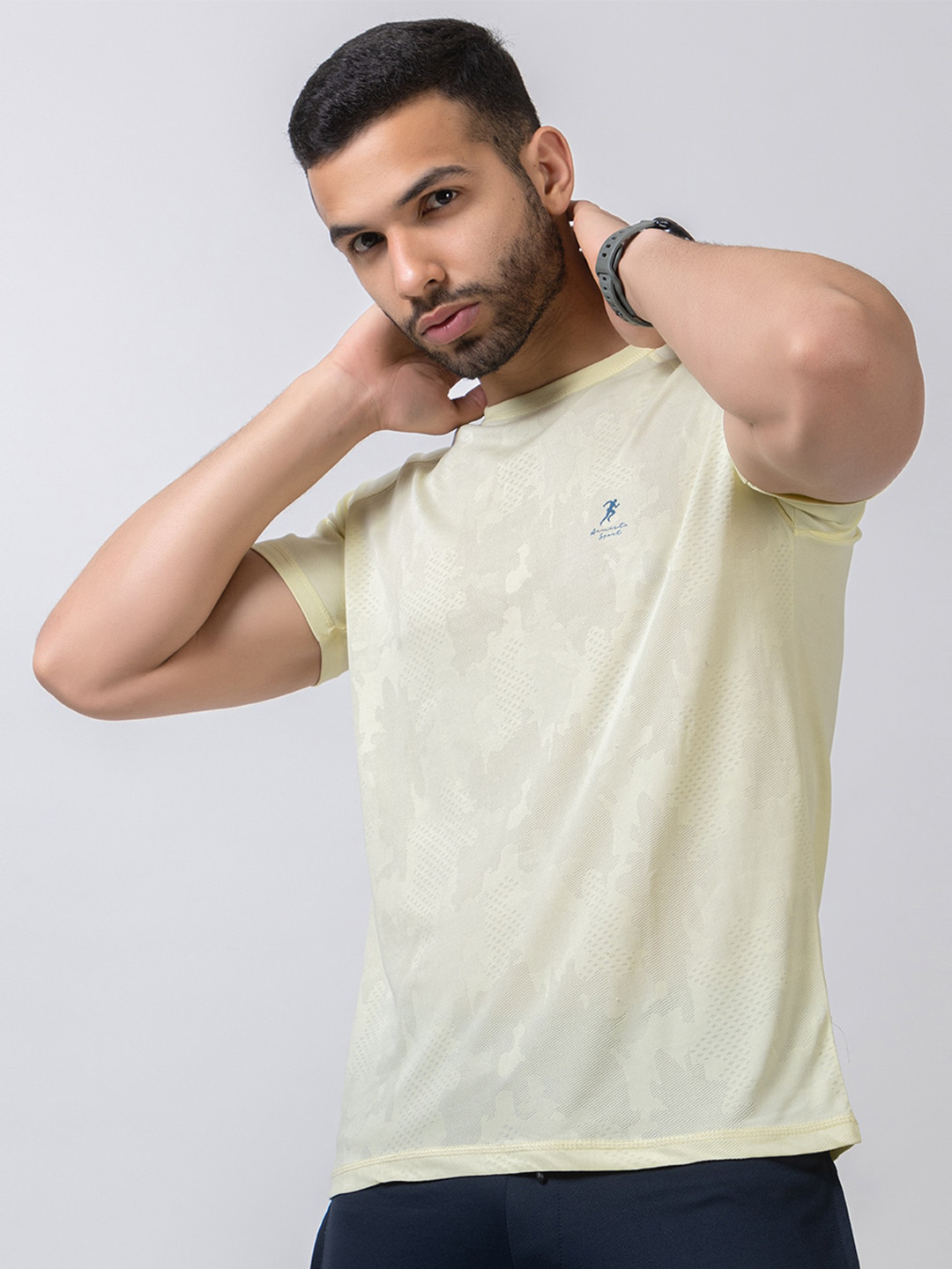 

ARMISTO Textured Dri-FIT Running T-shirt, Yellow