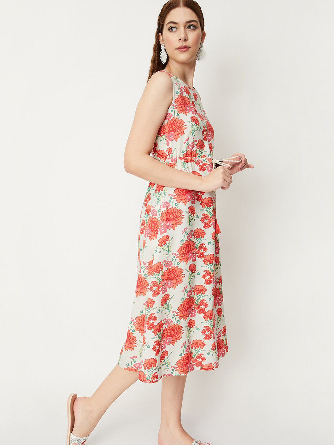 

max Multicoloured Floral Print A-Line Dress, Multi