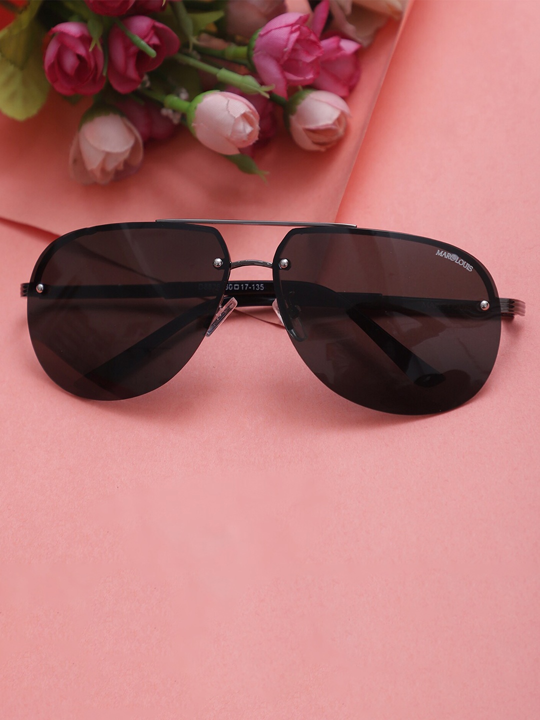 

MARC LOUIS Lens & Aviator Sunglasses With UV Protected Lens ML D8826 GREY 1 SG