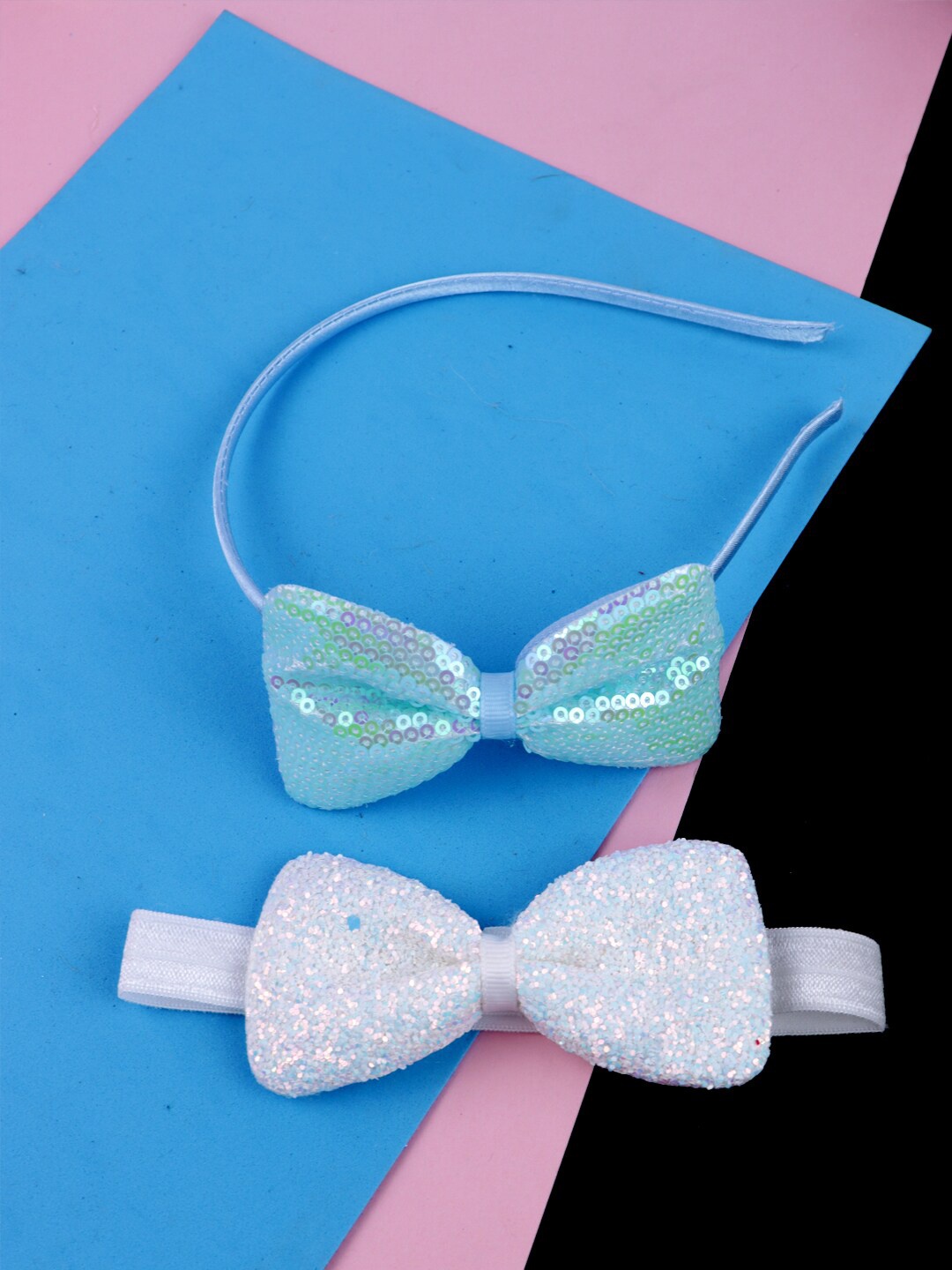 

Krelin Girls Set of 2 Embellished Hairband, Blue