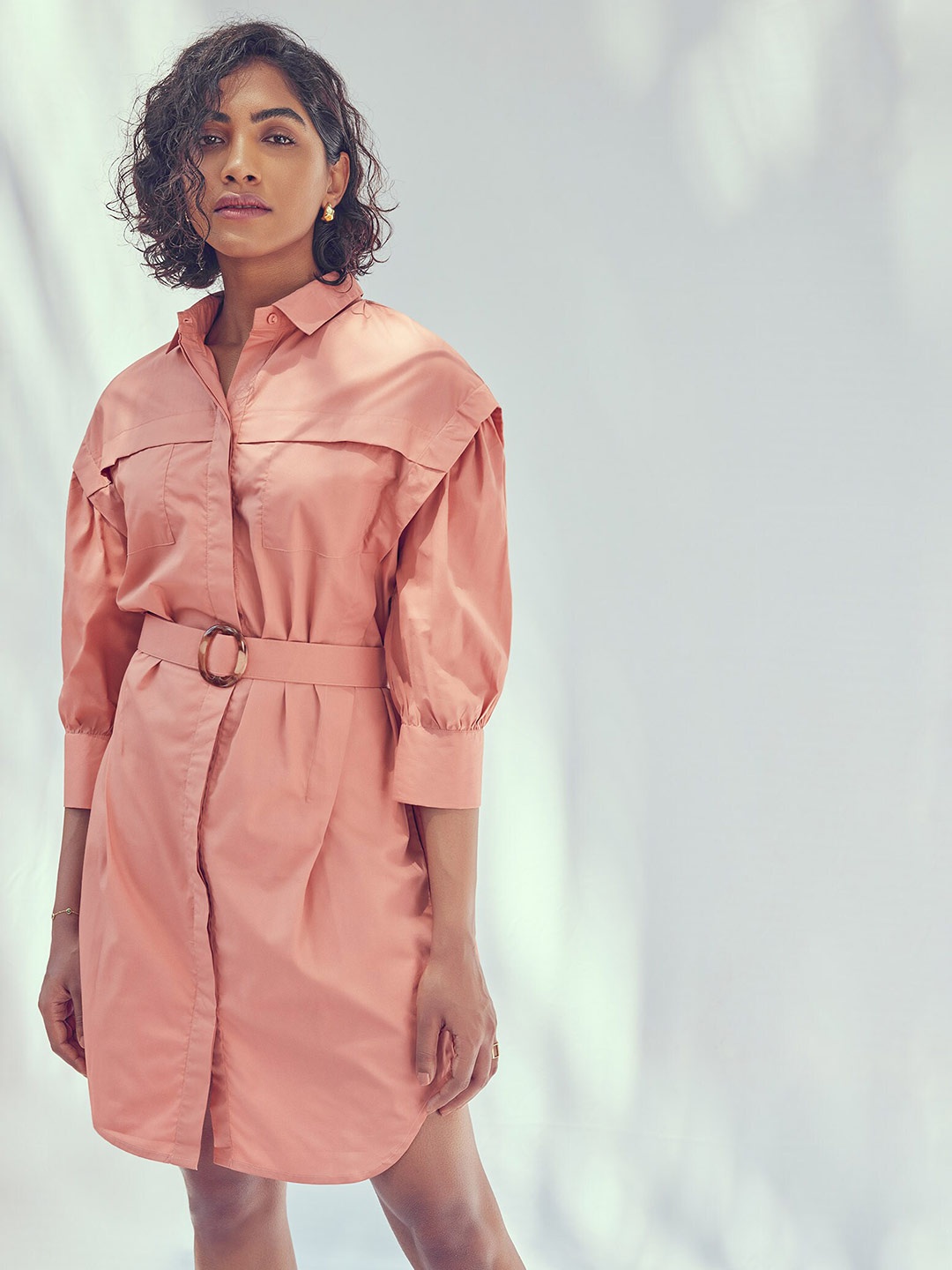 

The Label Life Rust Shirt Dress