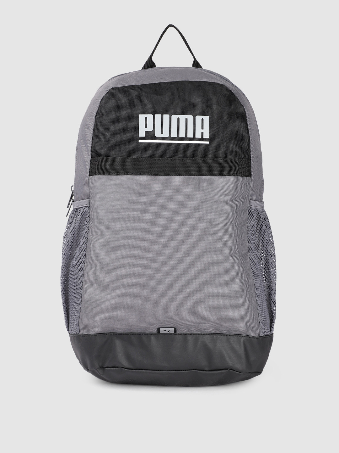 

Puma Unisex Plus Brand Logo Printed Backpack, Grey