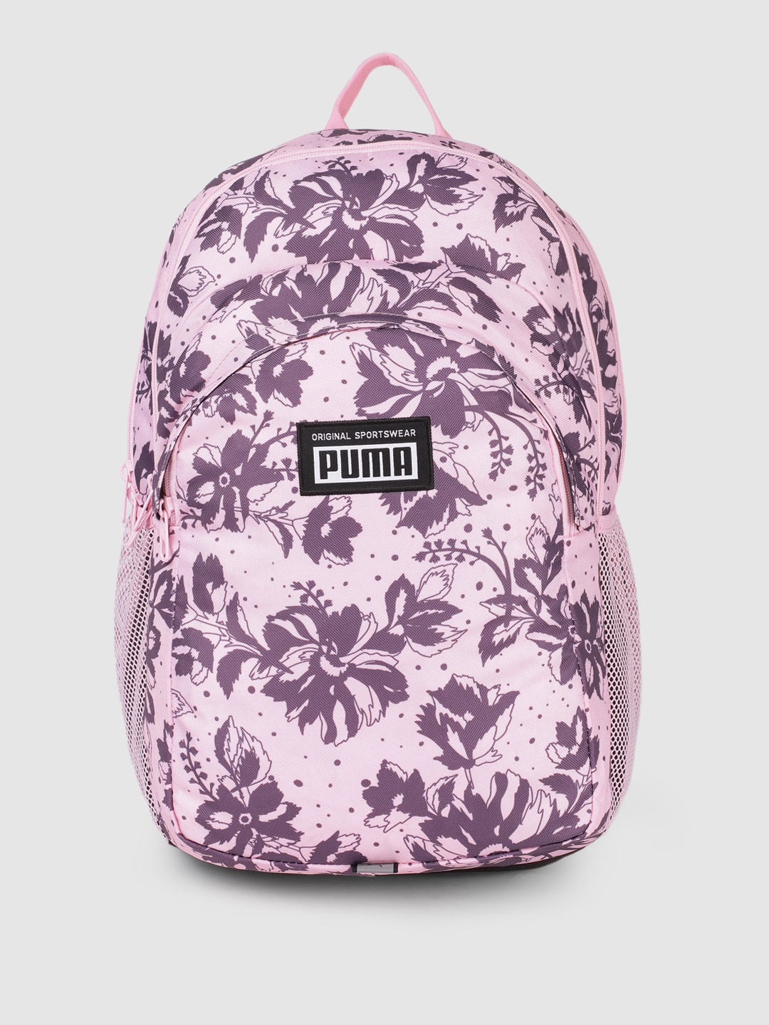 

Puma Academy Floral Printed Backpack, Pink