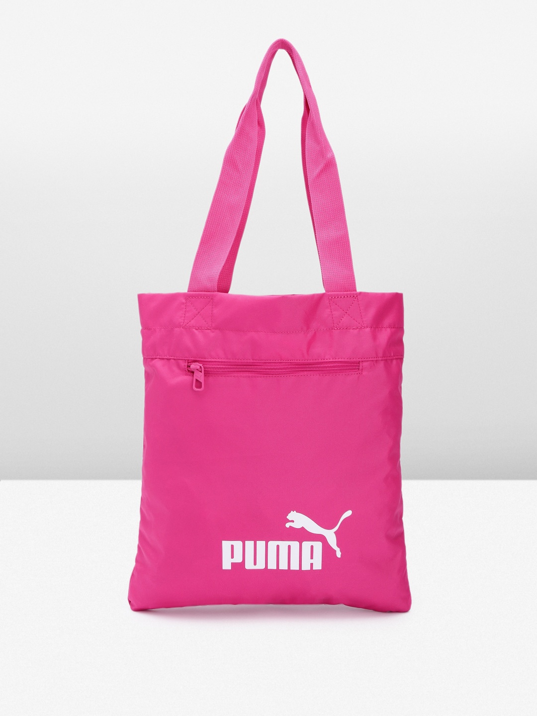 

Puma Unisex Brand Logo Print Shopper Phase Packable Tote Bag, Pink