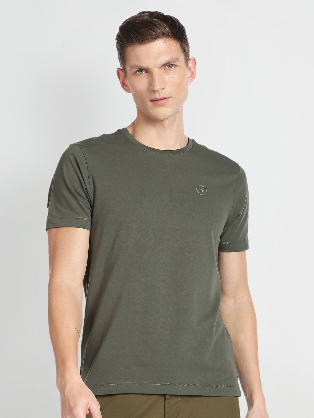 

Arrow New York Round Neck T-shirt, Green