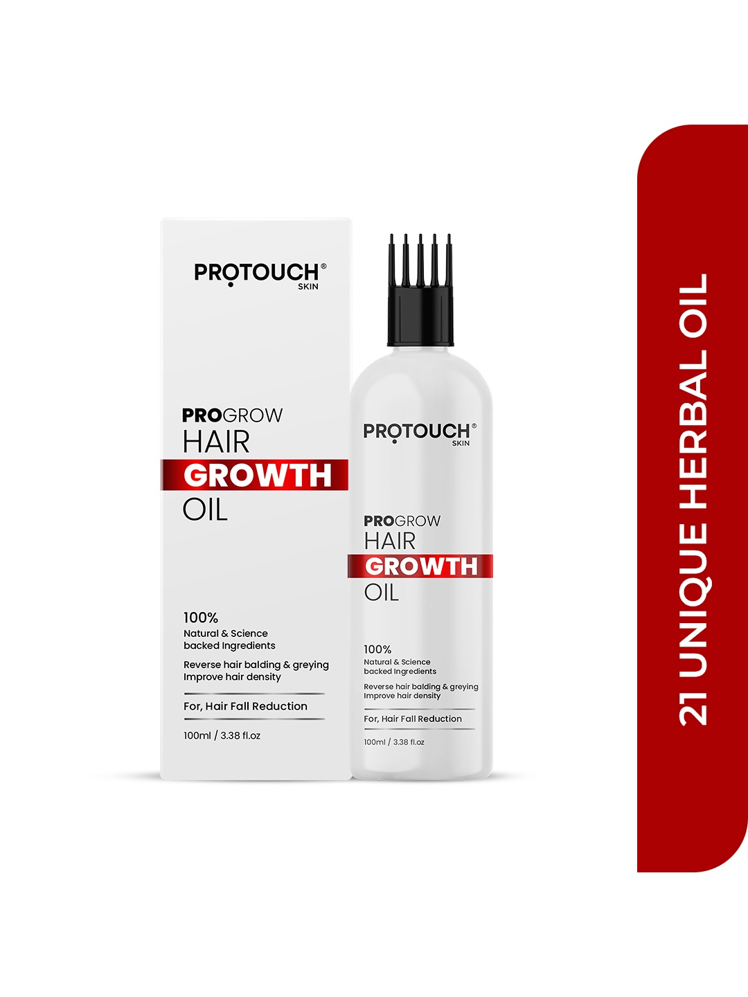 

PROTOUCH PROGROW Anti-Dandruff Hair Growth Oil with Rosemary & Methi - 100 ml, White