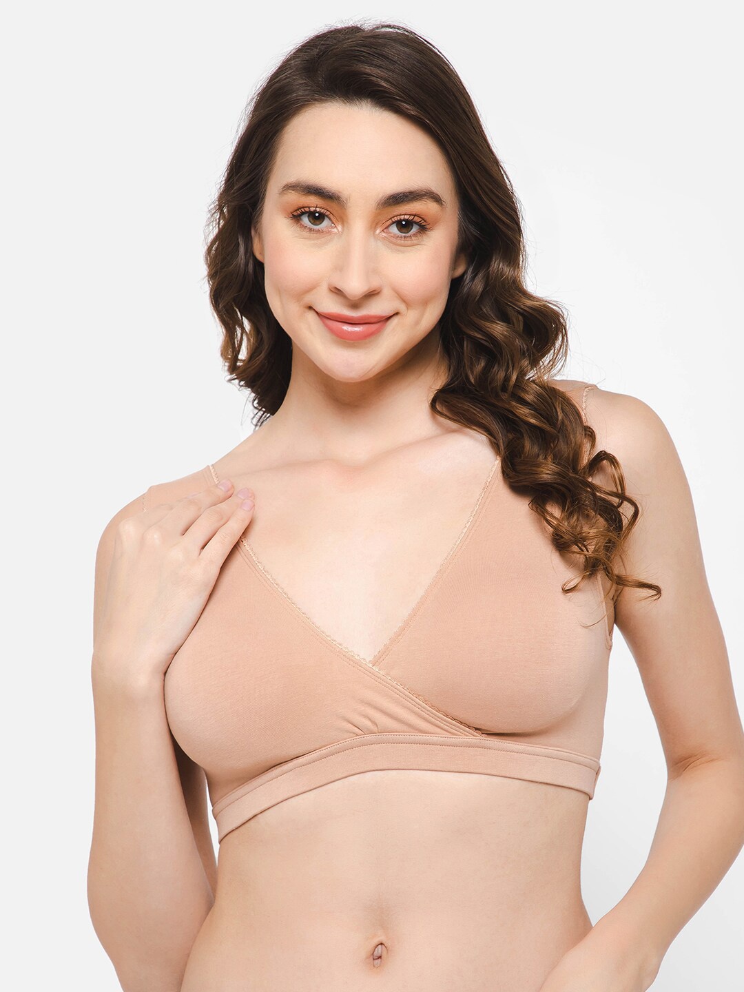 

Clovia Beige Full Coverage All Day Comfort Anti Odour Everyday Bra