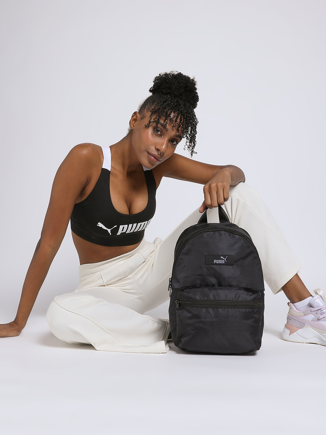 

Puma Women Core Pop Printed Backpack, Black