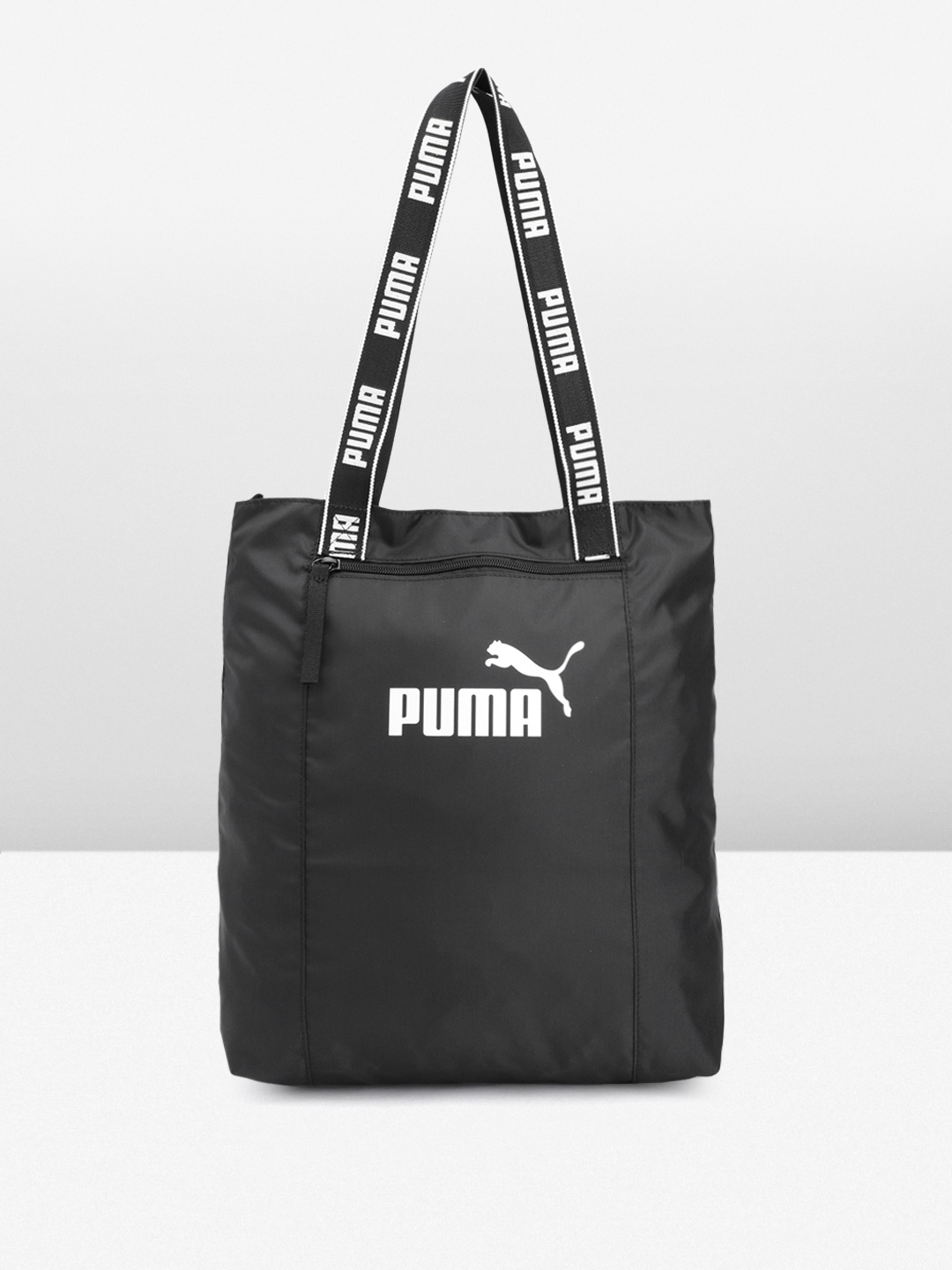 

Puma Brand Logo Print Shopper Core Base Tote Bag, Black