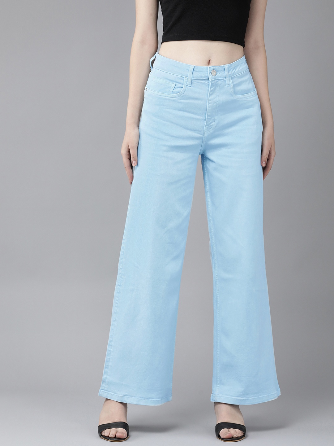 

Van Heusen Woman Boyfriend Fit High-Rise Jeans, Blue