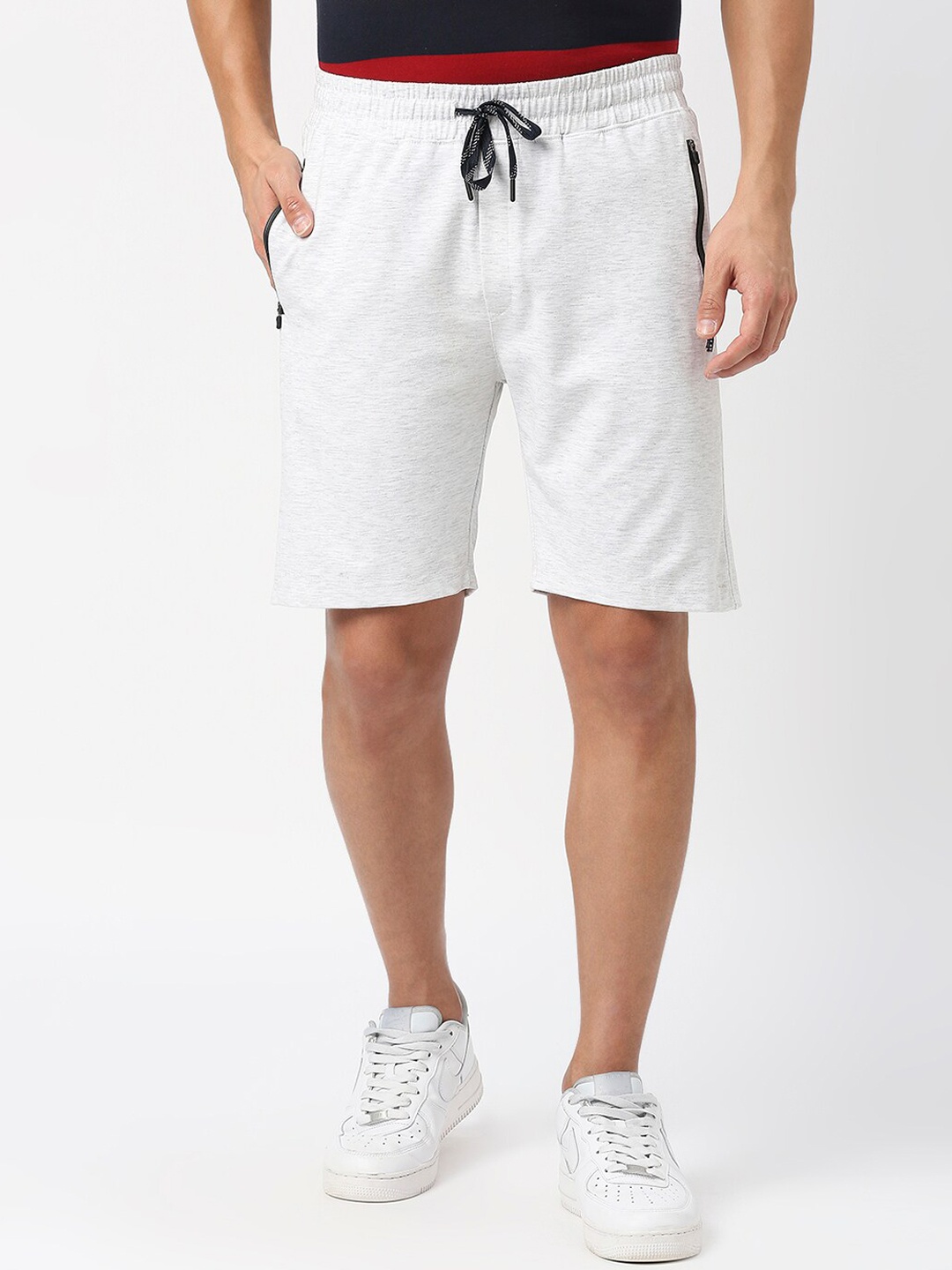 

DRAGON HILL Men Mid-Rise Slim Fit Casual Shorts, Grey