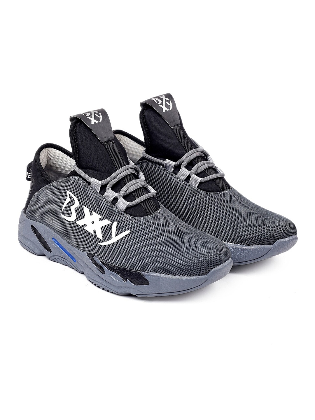 

Bxxy Men Non-Marking Running Sports Shoes, Grey