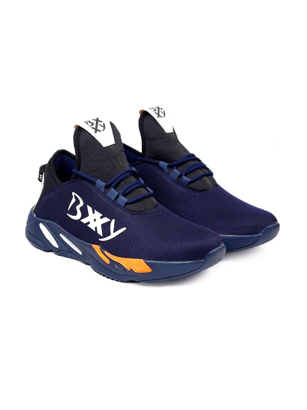 

Bxxy Men Non-Marking Running Sports Shoes, Navy blue