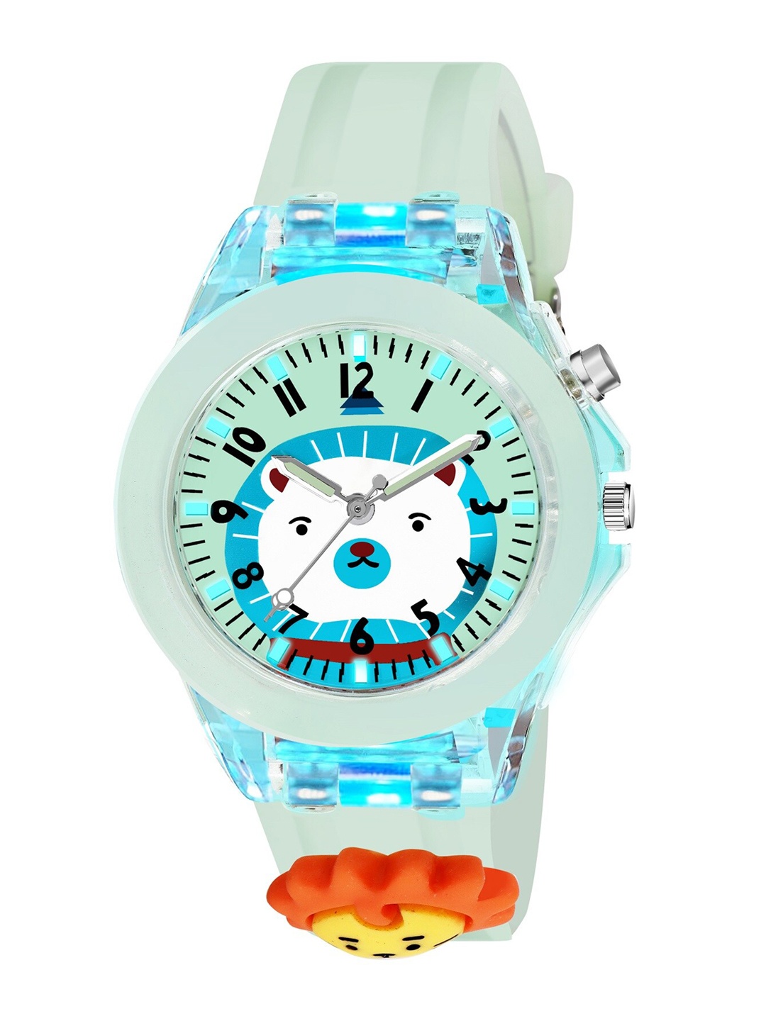 

CERO Kids Printed Dial & Straps Analogue Watch Lion-Cart-Greennew, Green