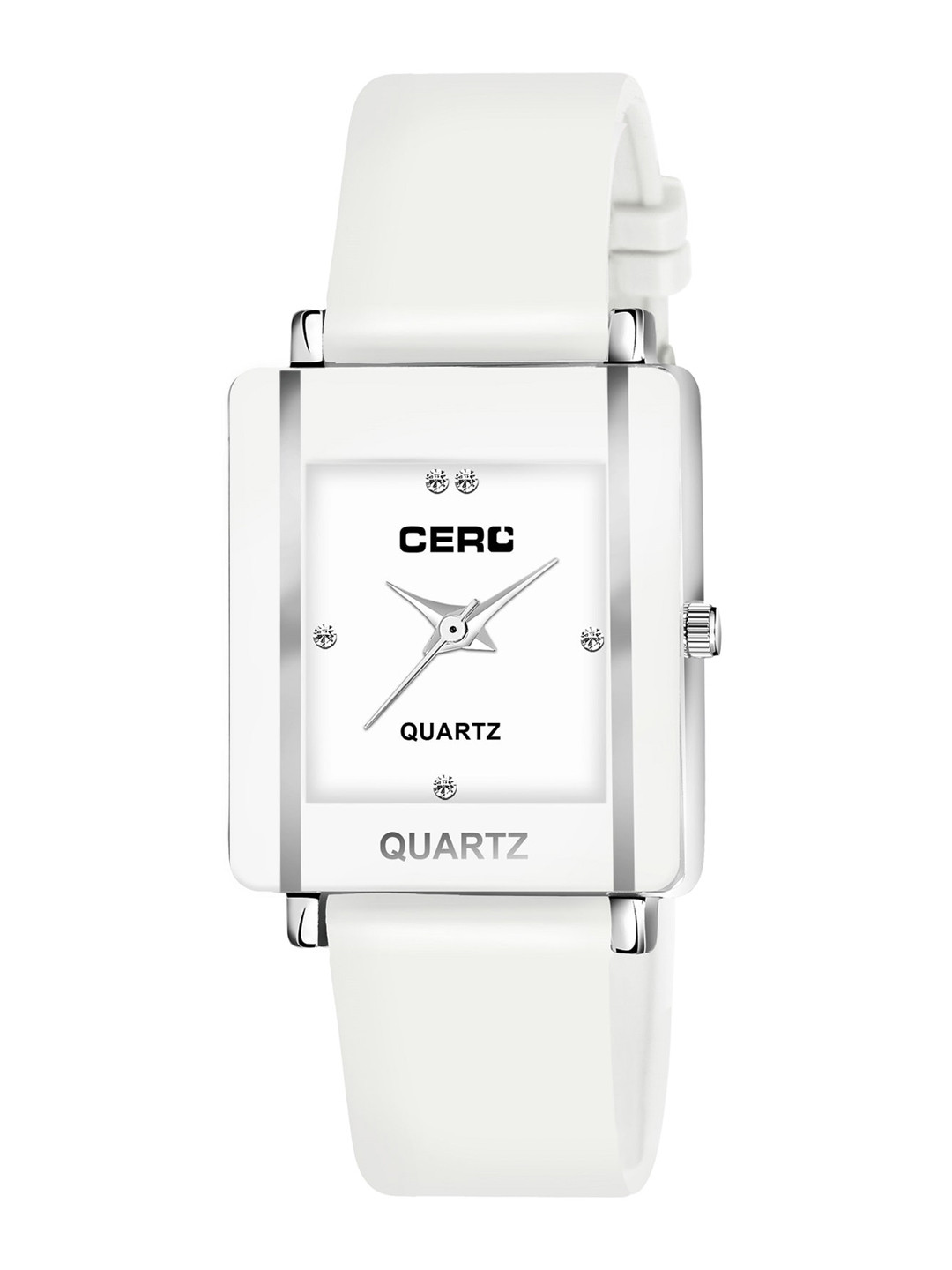 

CERO Women Rectangle Dial & Regular Straps Analogue Watch M-CHO 248-Whitenew, White