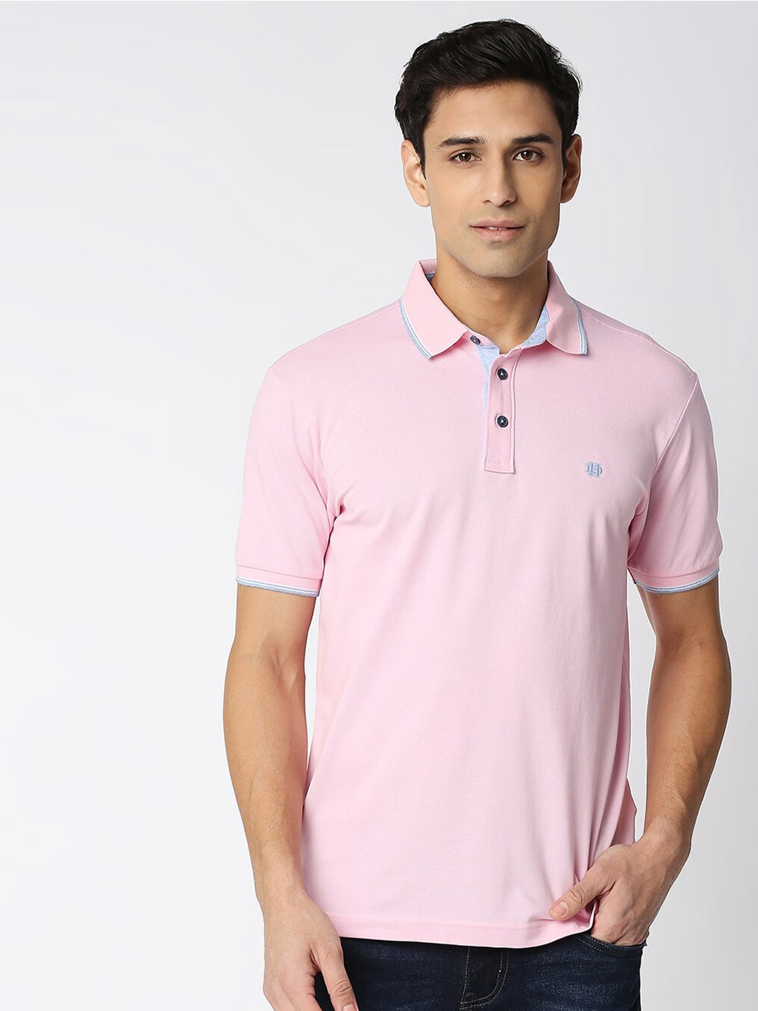 

DRAGON HILL Polo Collar Slim Fit T-shirt, Pink
