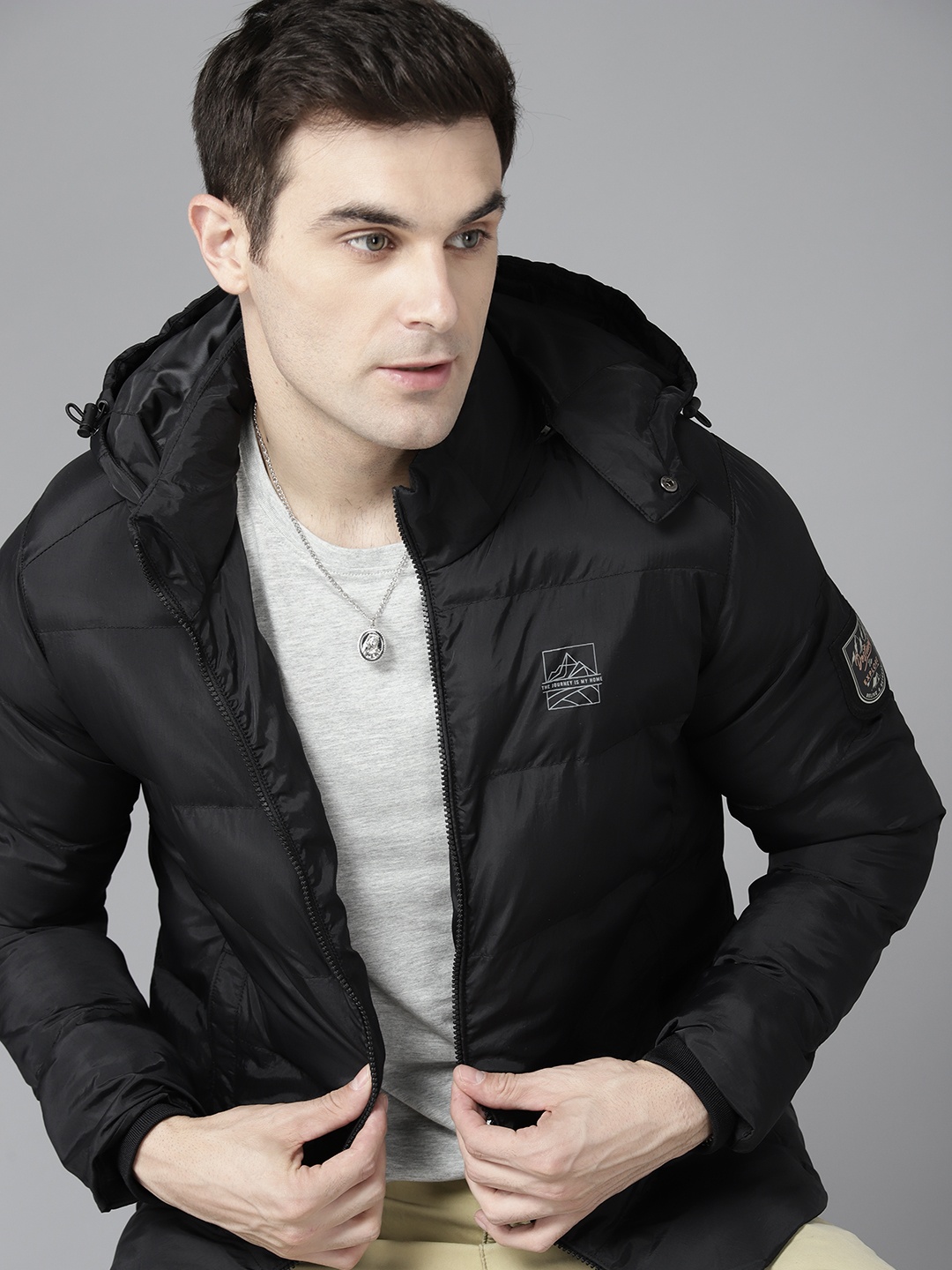 

The Roadster Lifestyle Co. Puffer Jacket, Black