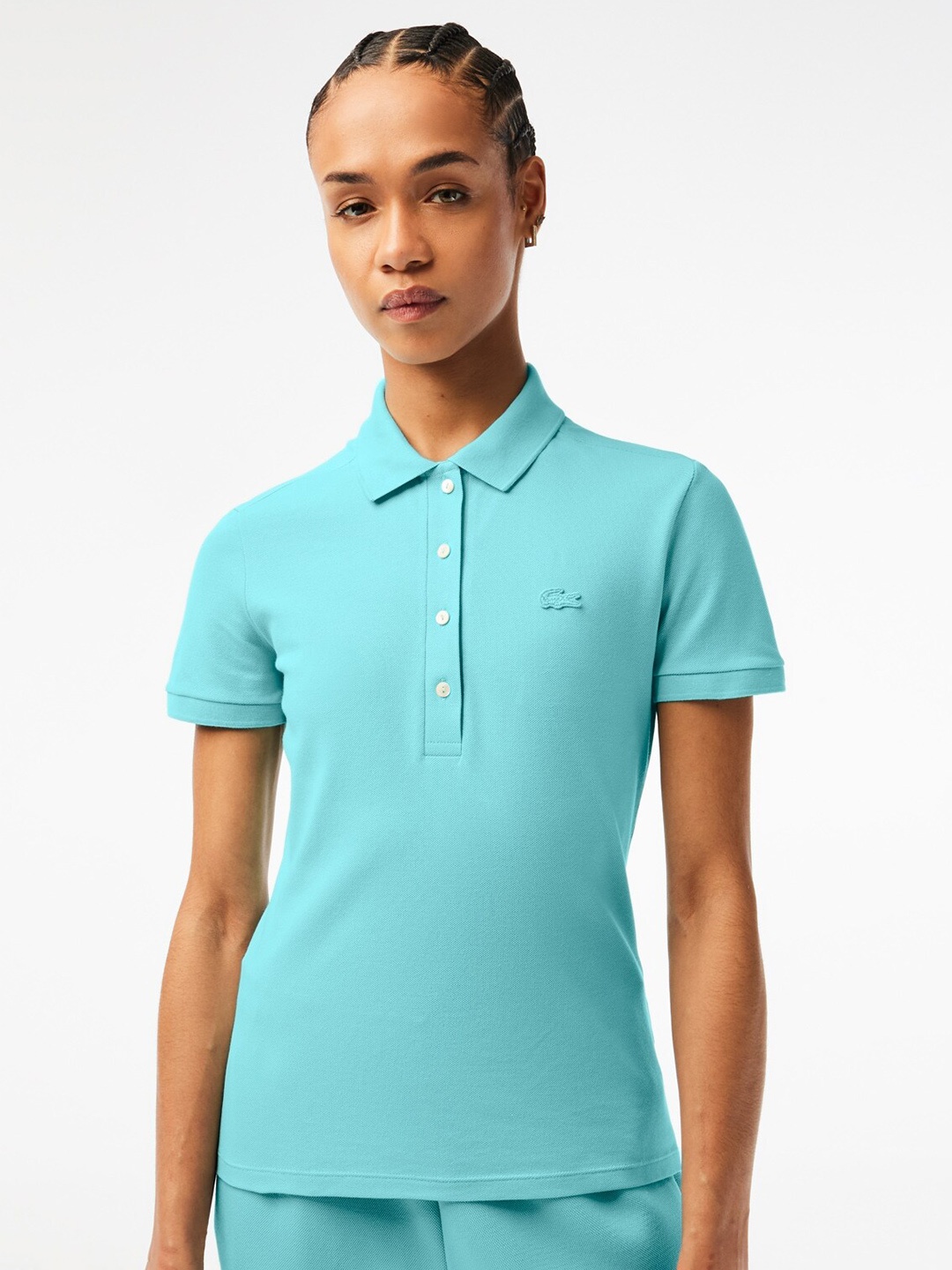 

Lacoste Polo Collar Slim Fit Cotton T-shirt, Blue