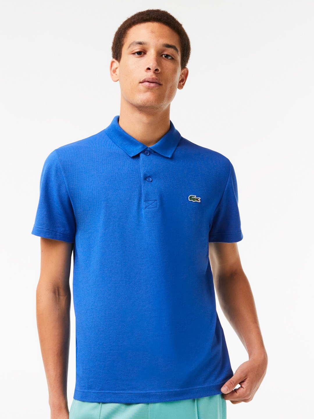 

Lacoste Polo Collar Cotton T-shirt, Blue