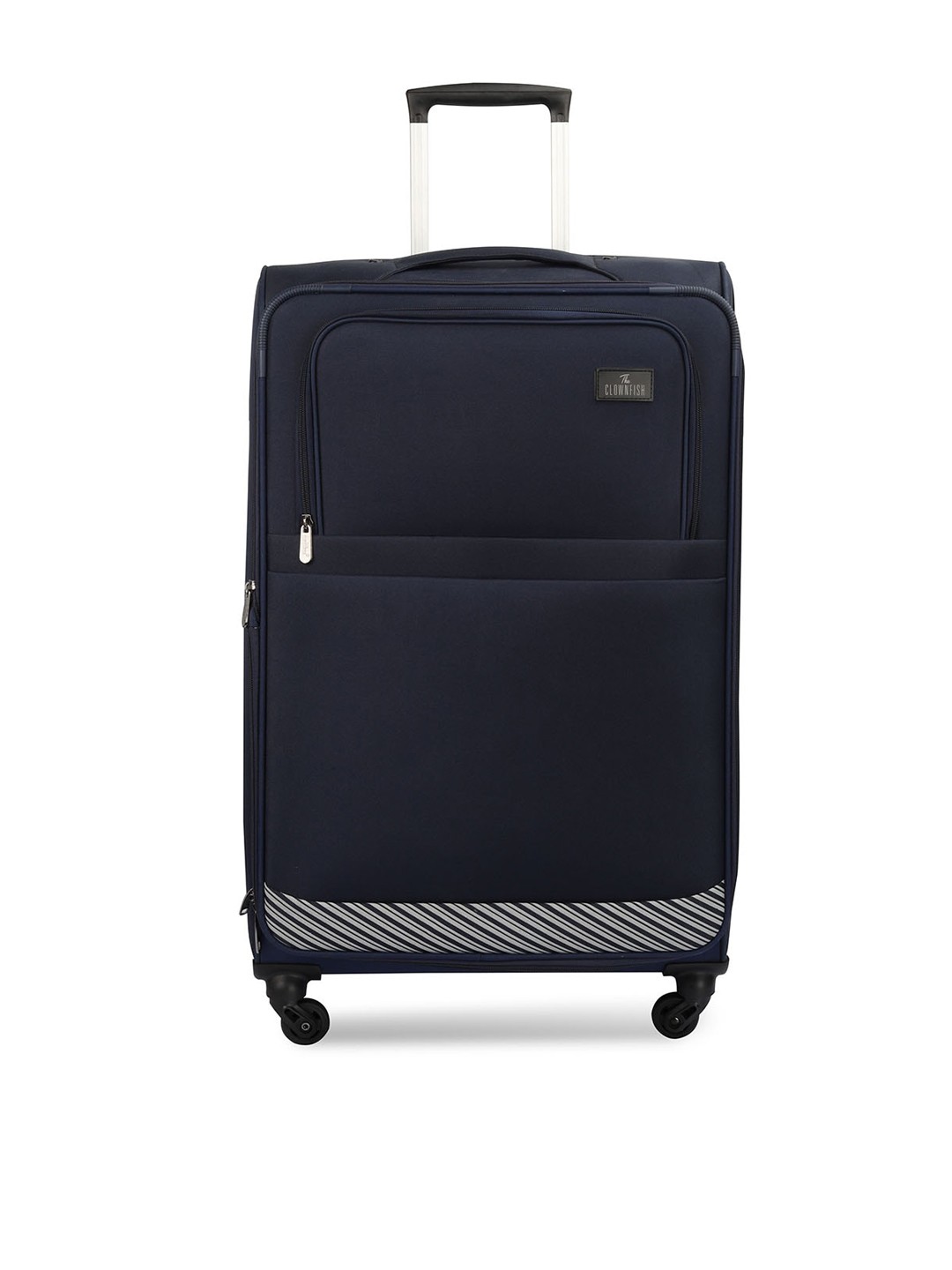 

THE CLOWNFISH Sydney Sydney Soft-Sided Trolley Suitcase, Navy blue