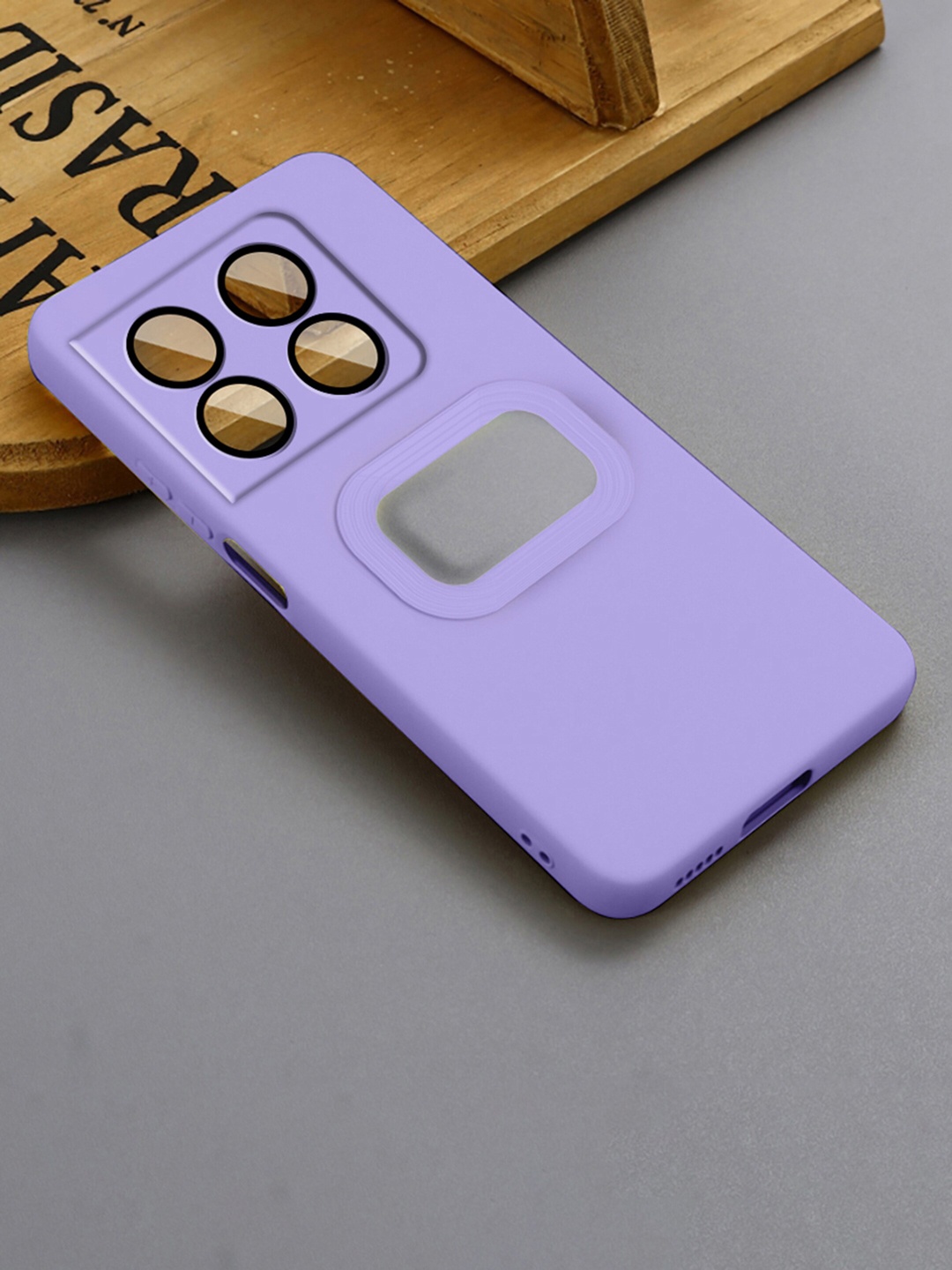 

Karwan Liquid Silicone One Plus 10T Phone Back Case, Purple