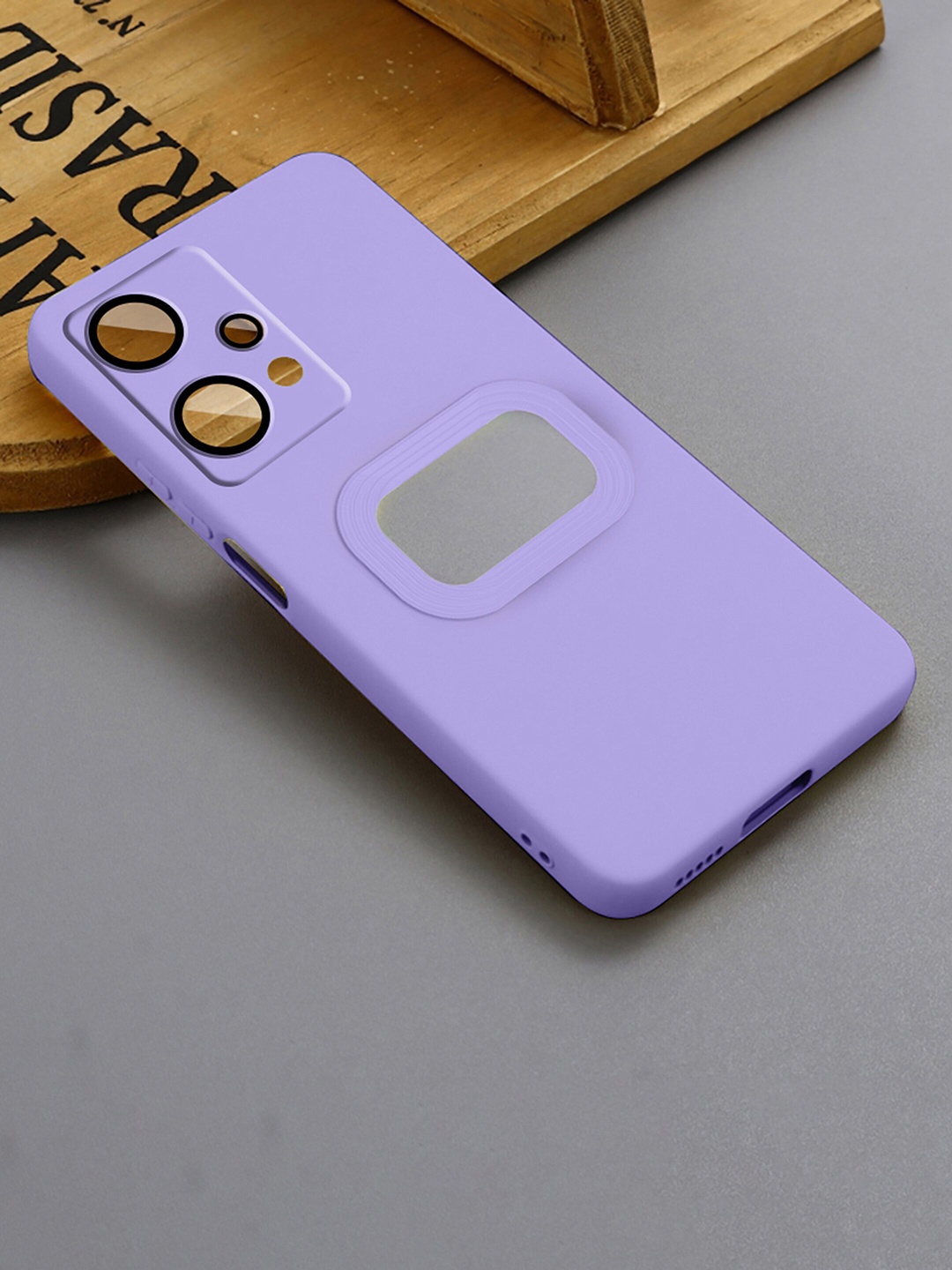 

Karwan Liquid Silicone One Plus Nord CE2 Lite Phone Back Case, Purple