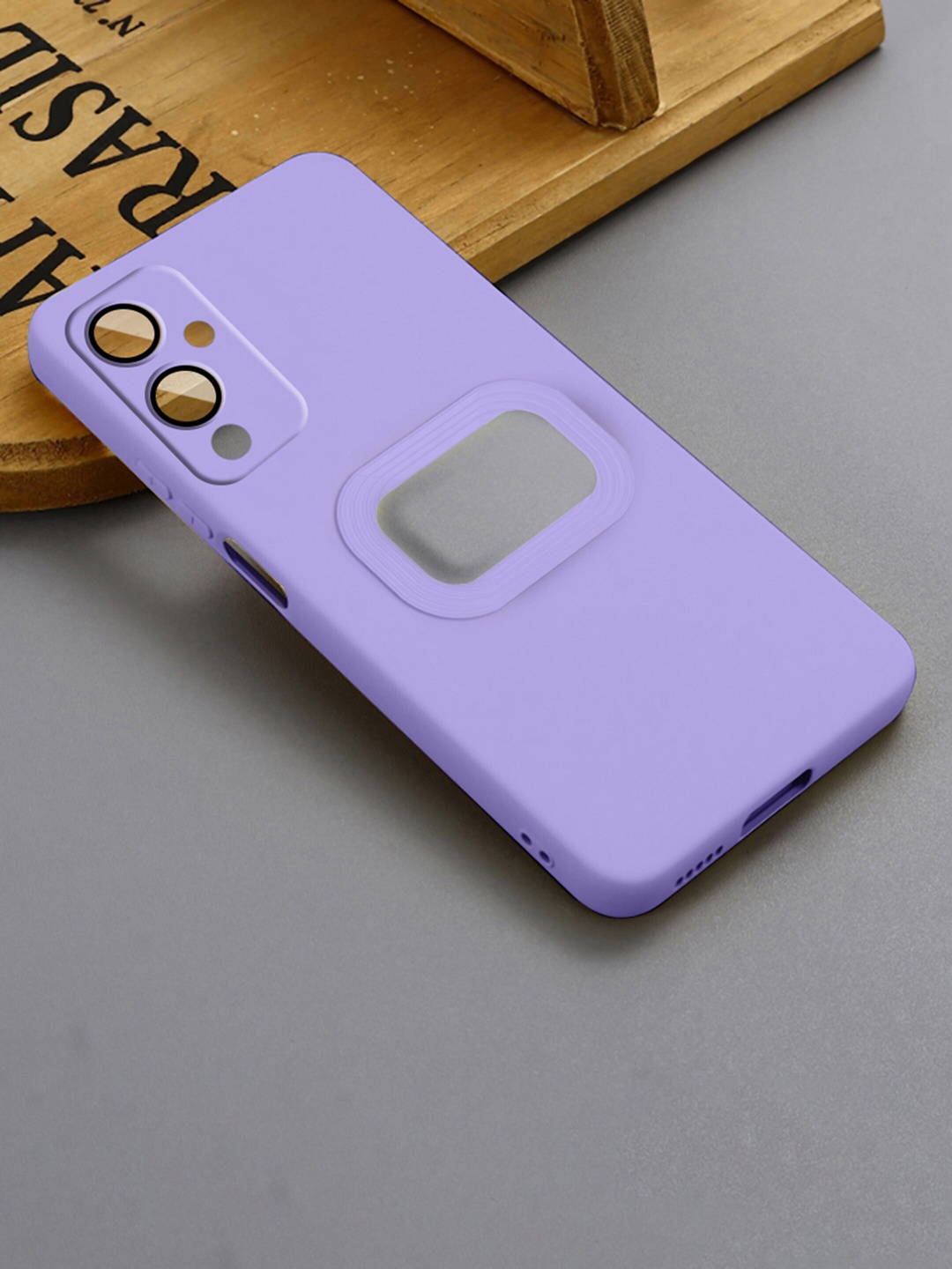 

Karwan Liquid Silicone One Plus 9 Phone Back Case, Purple