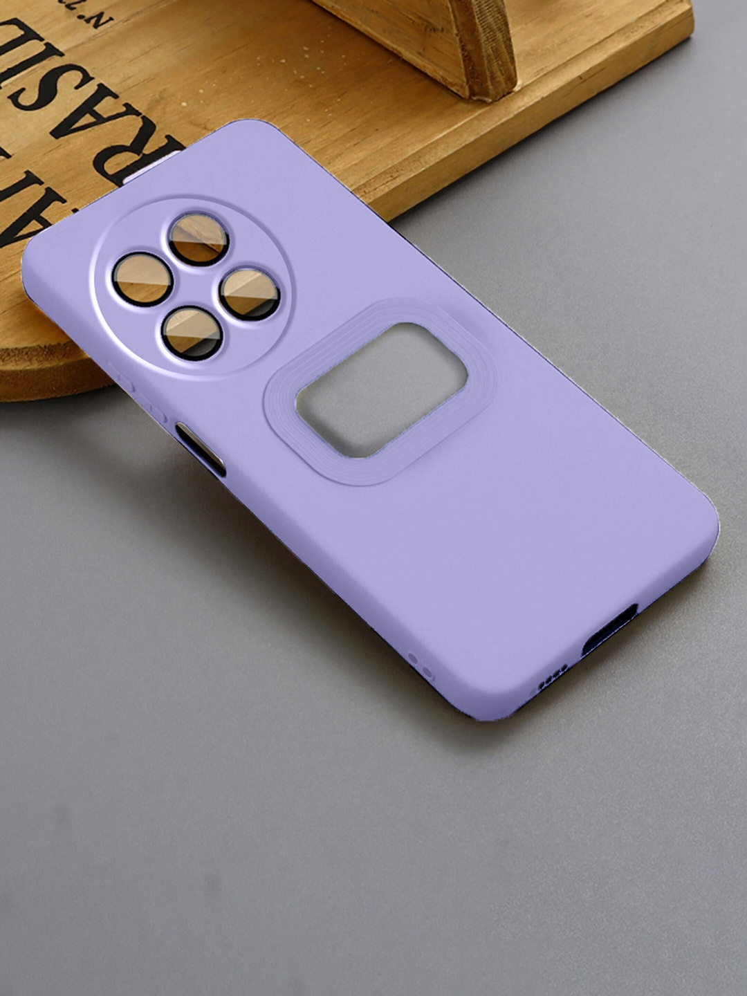 

Karwan One Plus 11 Liquid Silicone Phone Back Case, Purple